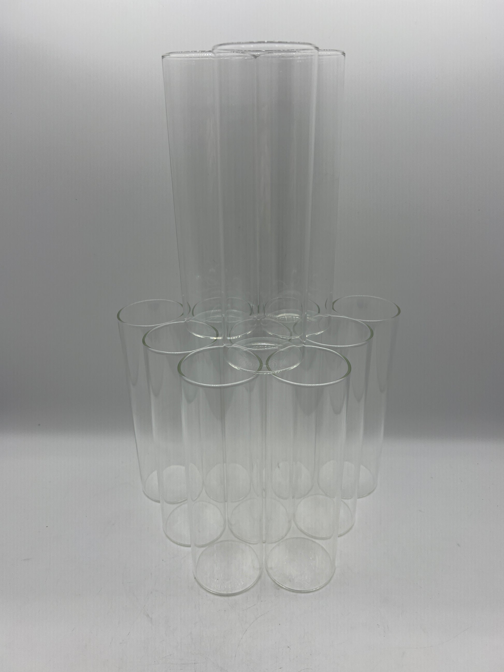 7.1-inch Clear Slim Glass Vases