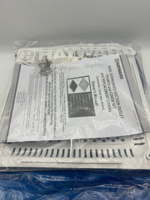 Hayward WGX1032BHF2 12-Inch White High Flow Square Drain Cover with Inner Frame