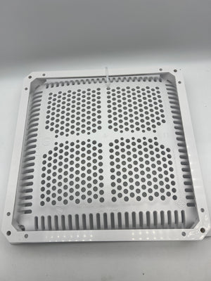 Hayward WGX1032BHF2 12-Inch White High Flow Square Drain Cover with Inner Frame