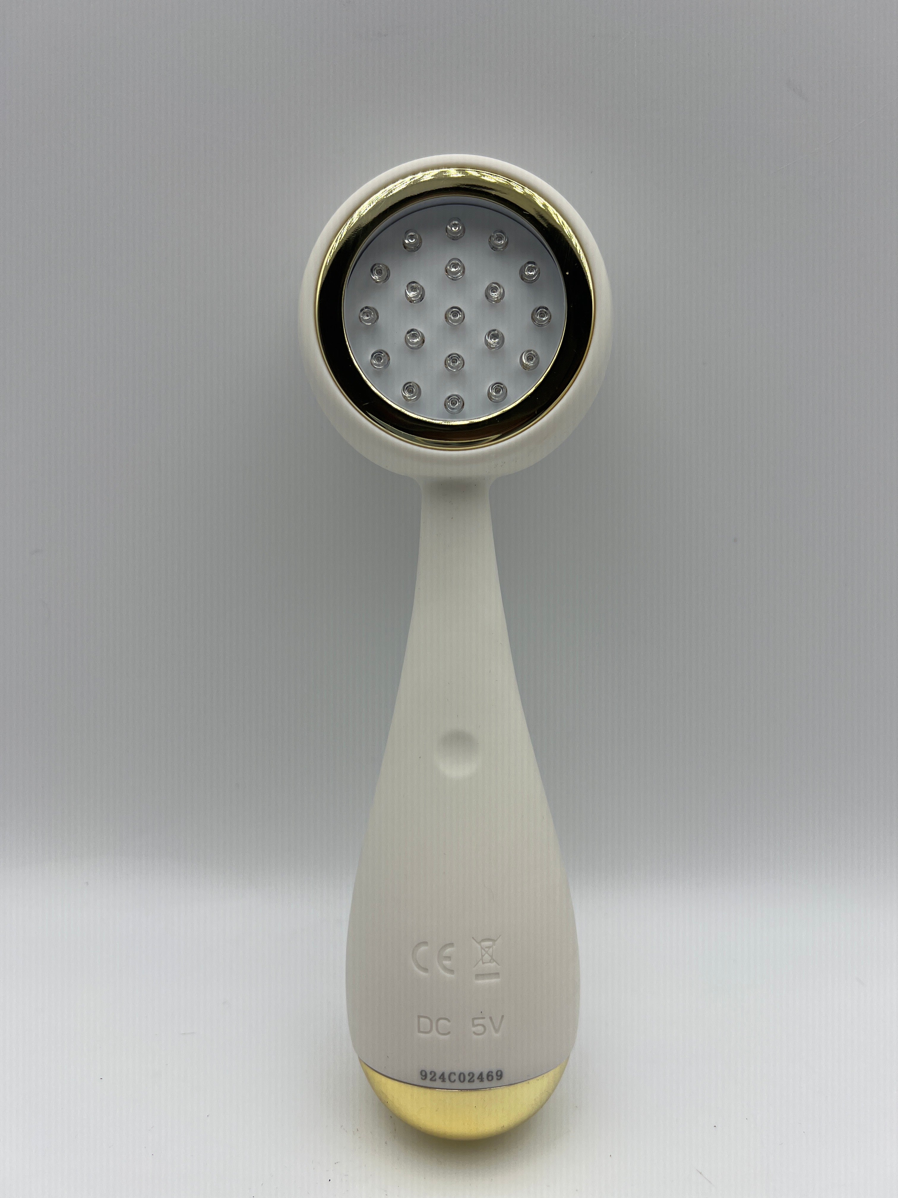 Silicone Brush & Red Light Therapy Device