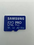 Samsung PRO Plus 512GB Micro SDXC Flash Memory Card with SD Adapter