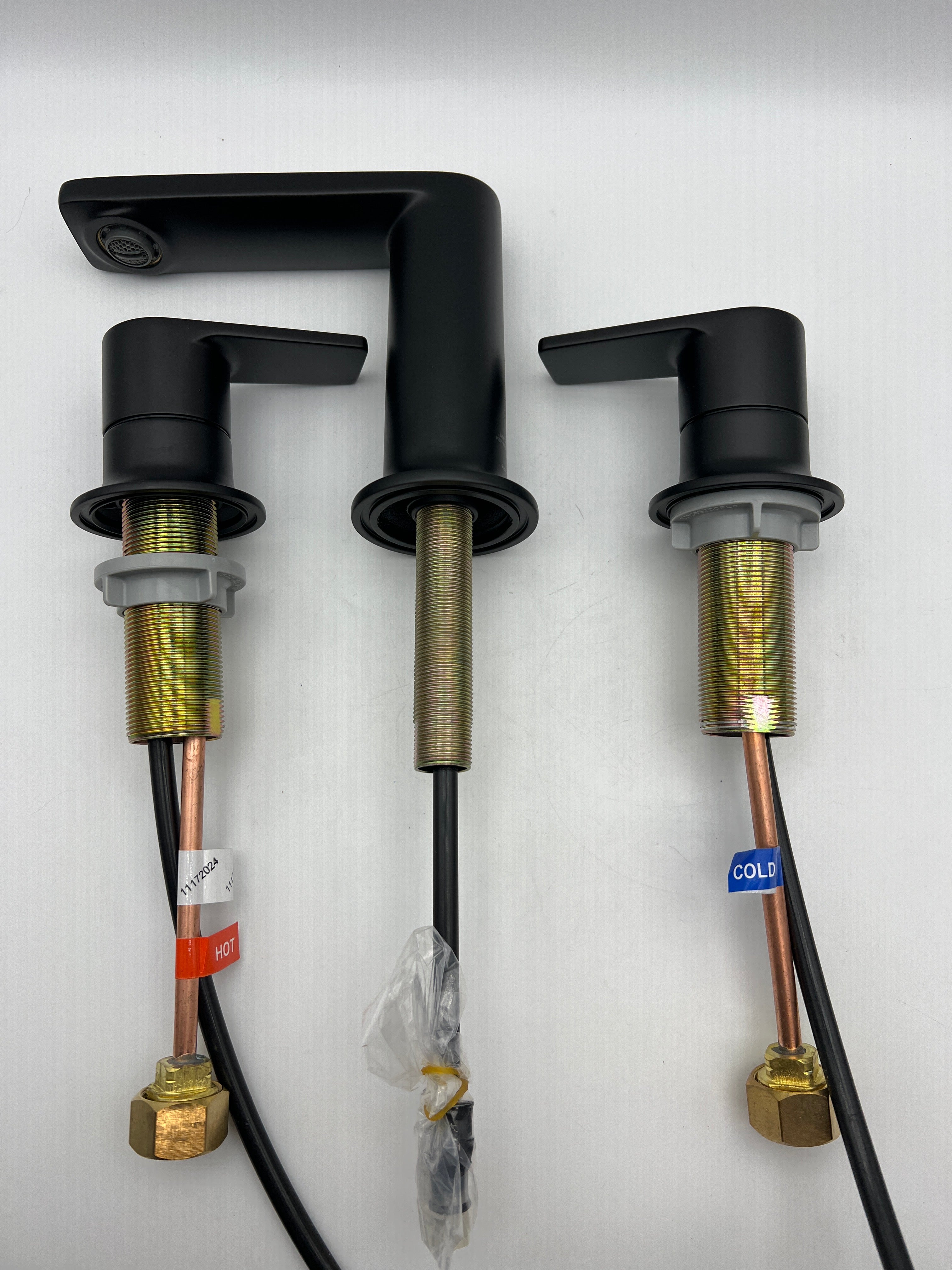 Signature Hardware 482808 Berwyn 1.2 GPM Widespread Bathroom Faucet with Pop-Up Drain Assembly - Matte Black