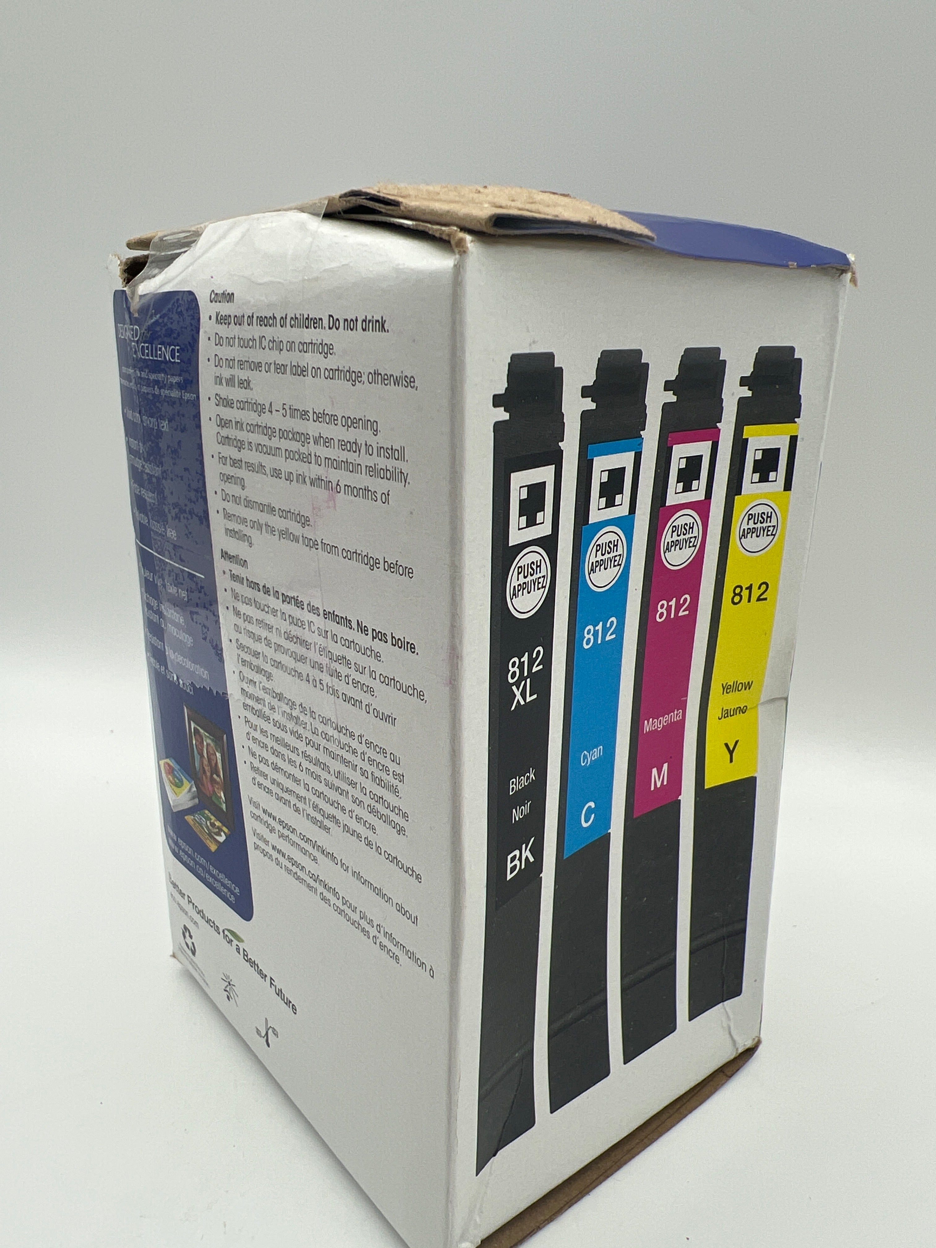 EPSON 812 DURABrite Ultra Ink High Capacity Black & Standard Color Cartridge Combo Pack