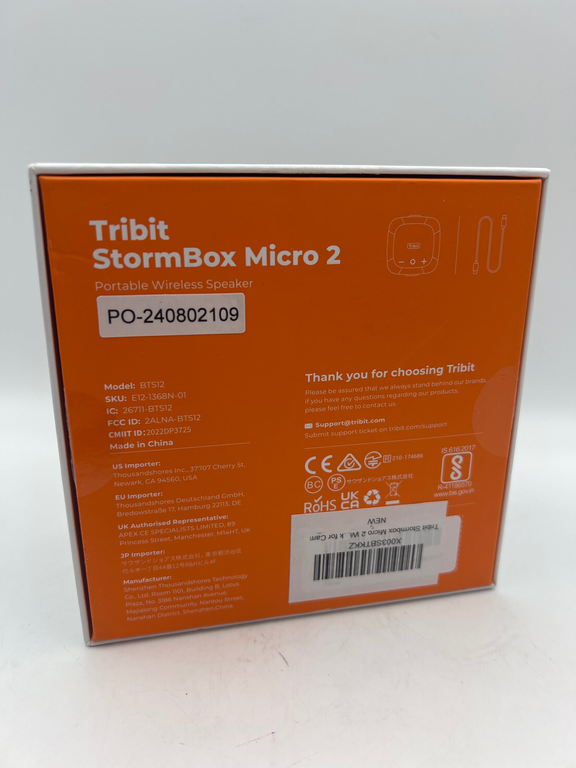 Tribit StormBox Micro 2 Wireless Portable Speaker