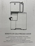 Slow Masticating Juicer for Whole Fruits and Vegetables