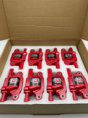 Set of 8 UF413 Square Ignition Coils