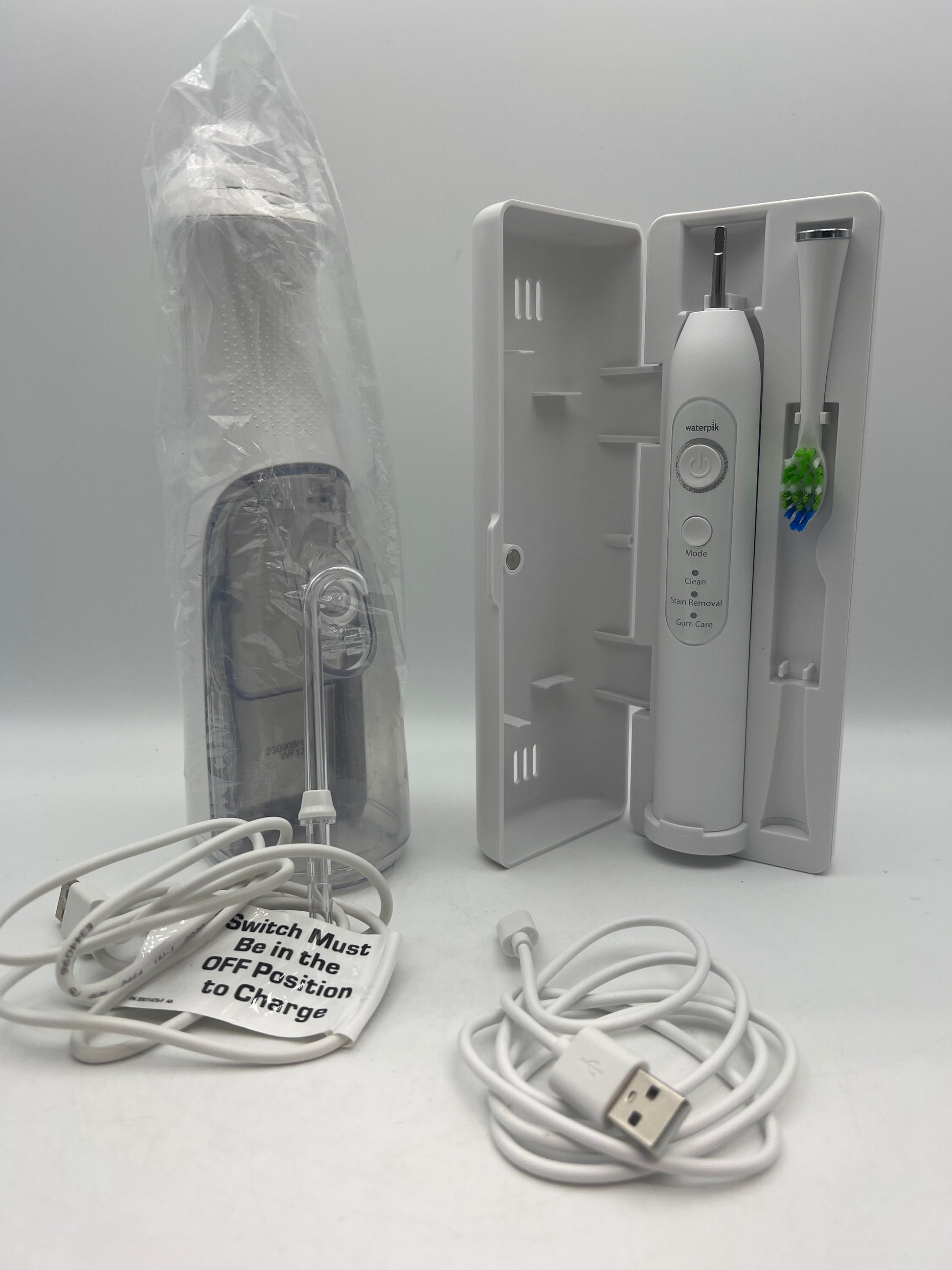 Waterpik Cordless Pearl and Sensonic Electric Toothbrush and Water Flosser