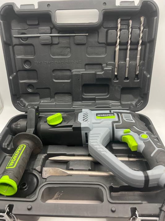 WORKPRO Premium 1-1/4 Inch SDS-Plus Rotary Hammer Drill