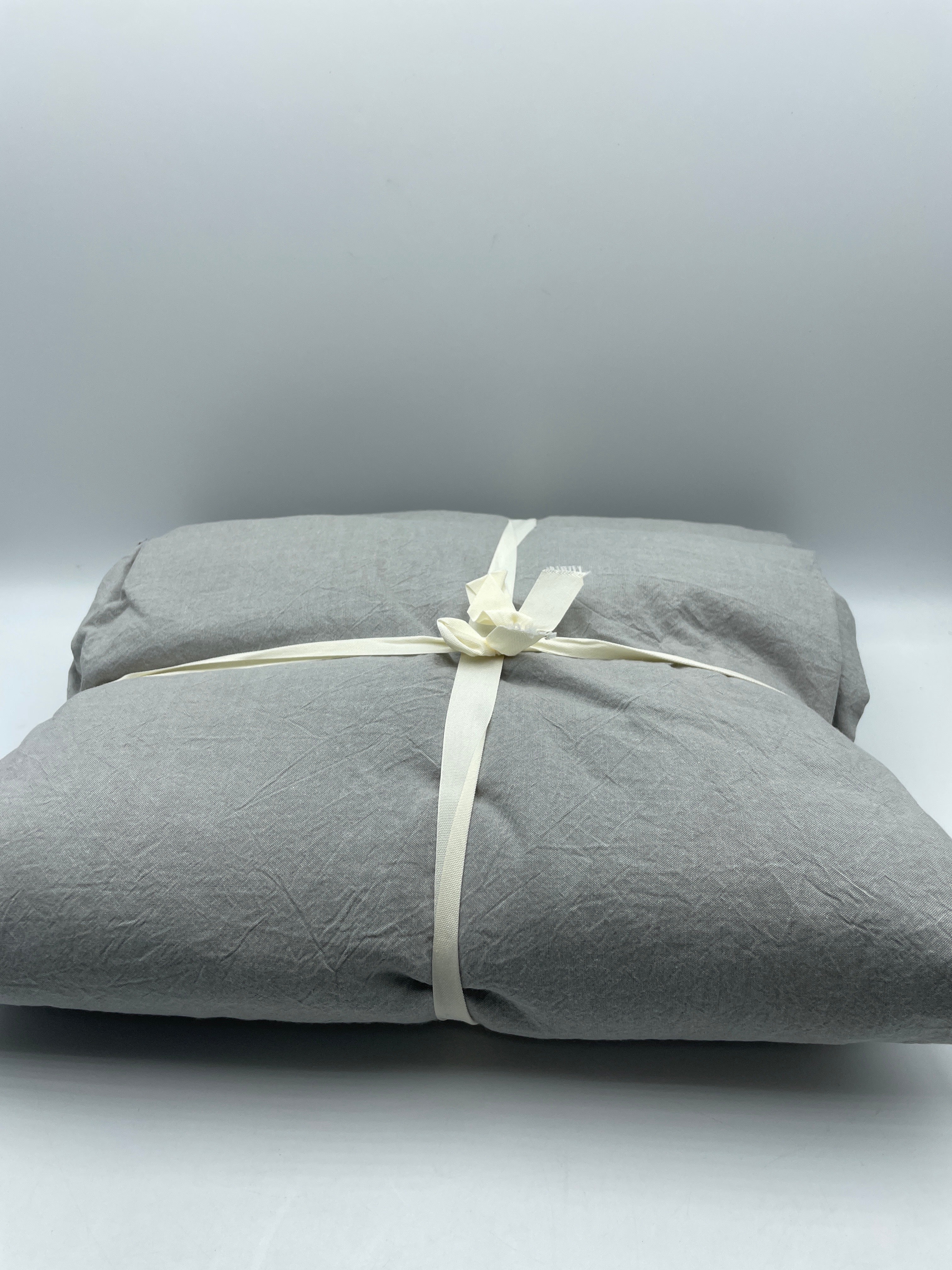 JIYUAN 100% Washed Cotton Duvet Cover Set King