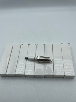 Set of 8 Round Ignition Coils D585 with Spark Plugs and 748UU 8mm Wires for Chevy and GMC Vehicles