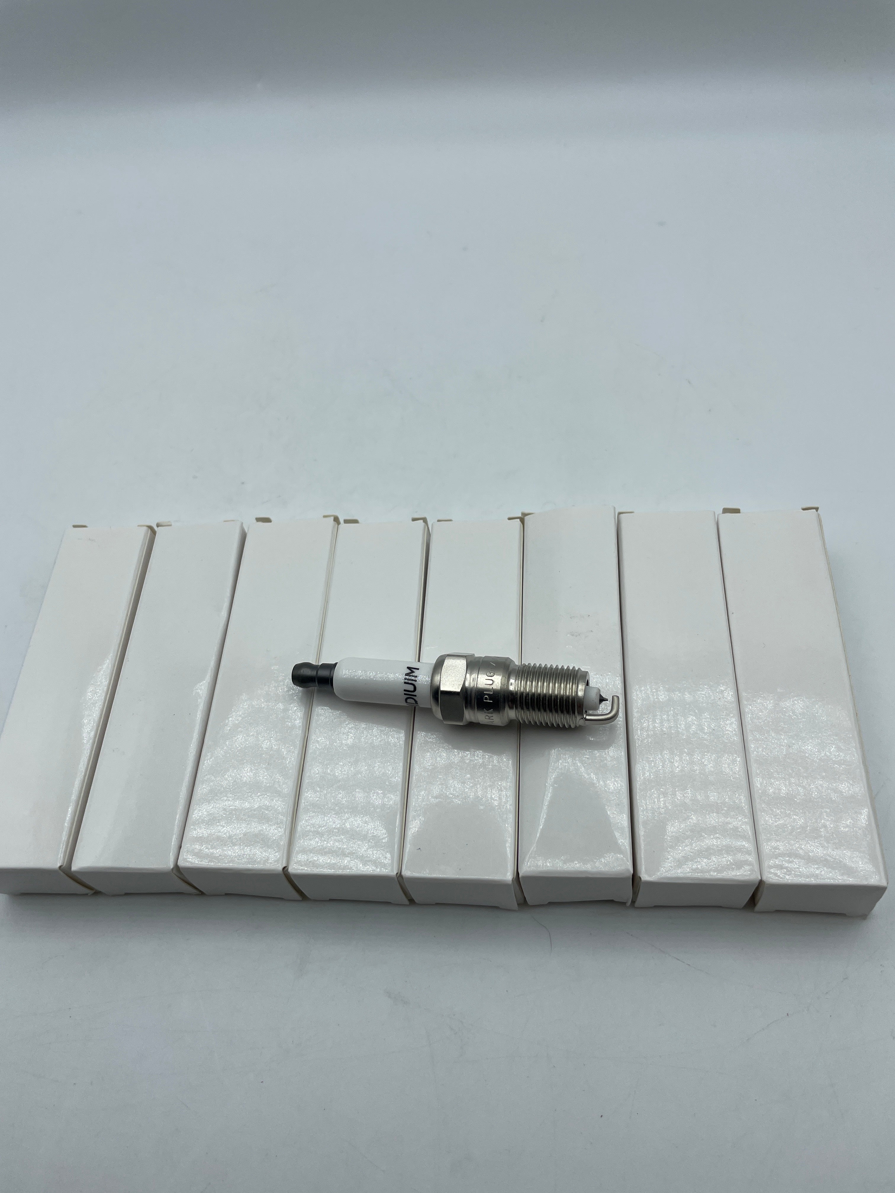 Set of 8 Round Ignition Coils D585 with Spark Plugs and 748UU 8mm Wires for Chevy and GMC Vehicles