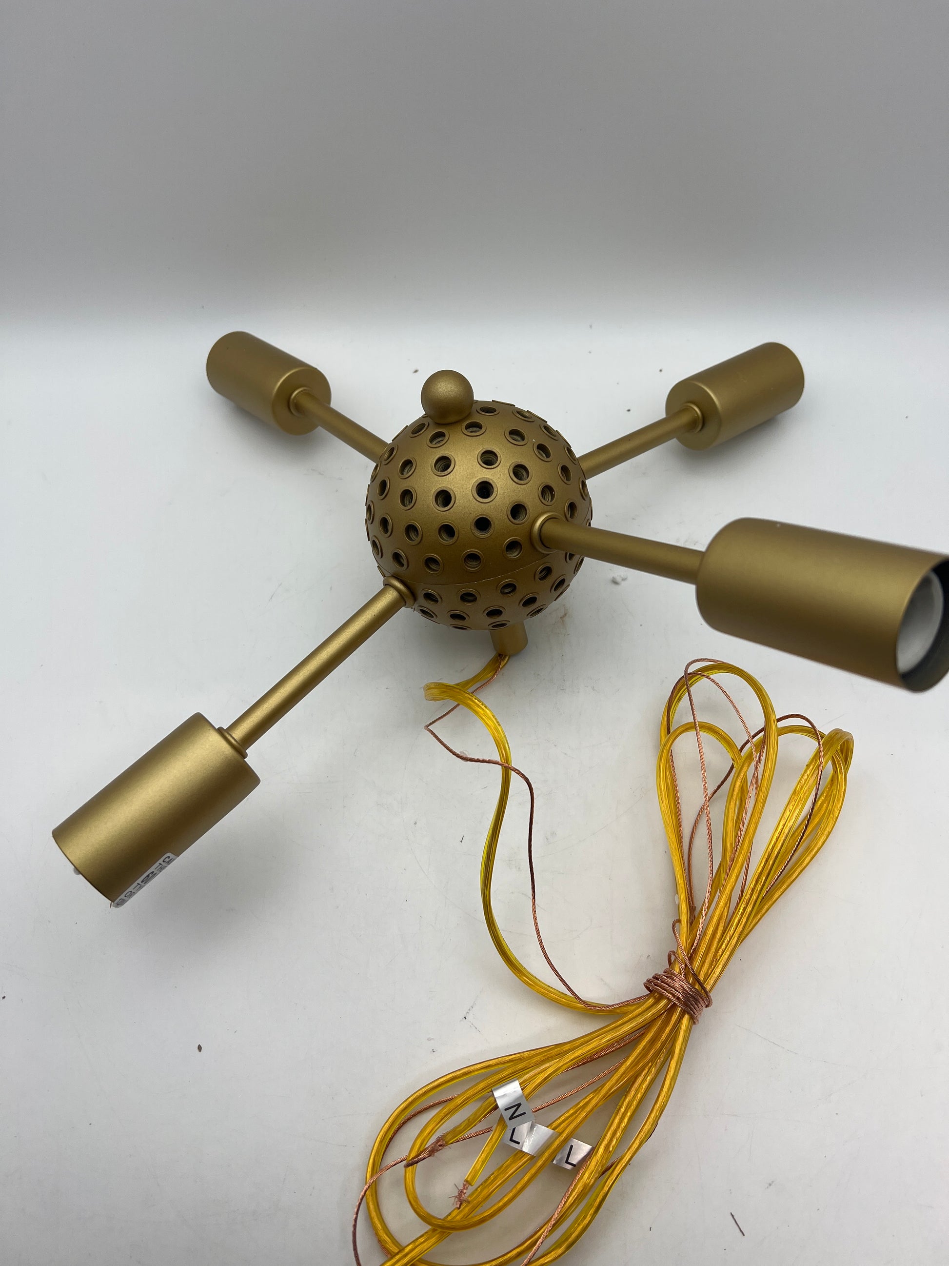 ZIRALIO Gold Sputnik Chandelier 30in