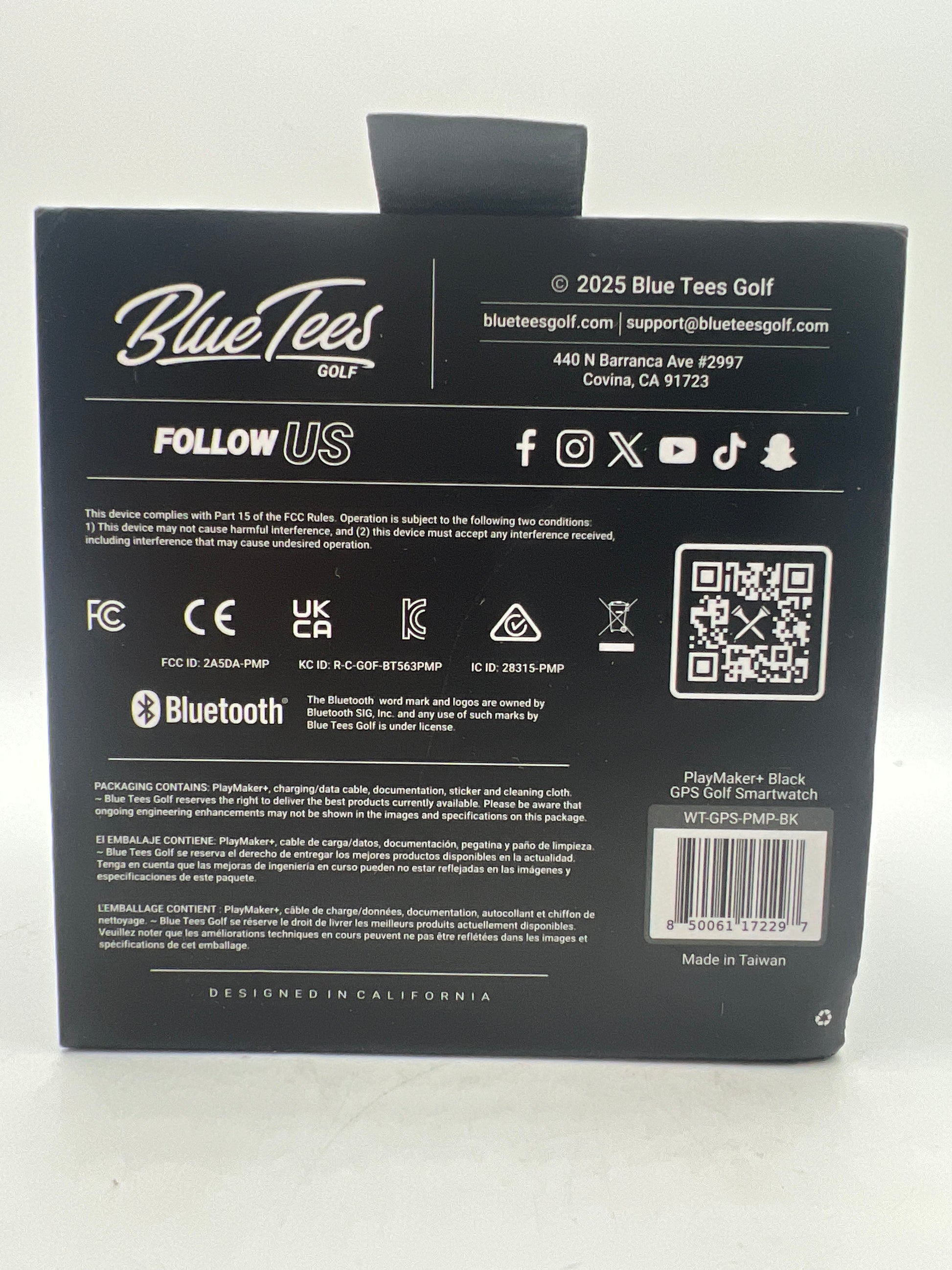 Blue Tees Golf Playmaker+ GPS Golf Watch on Wrist