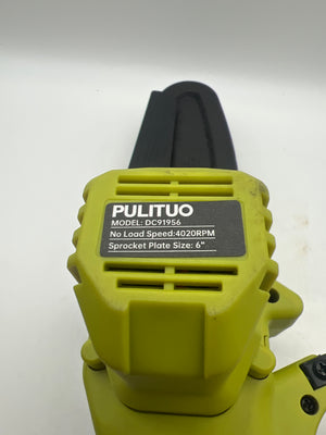 PULITUO Mini Chainsaw Cordless 6-Inch Electric Chainsaw