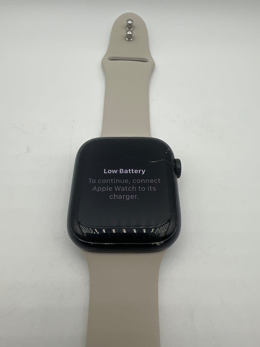 Apple Watch Series 9 GPS + Cellular 45mm Starlight Aluminum Case with Starlight Sport Band M/L