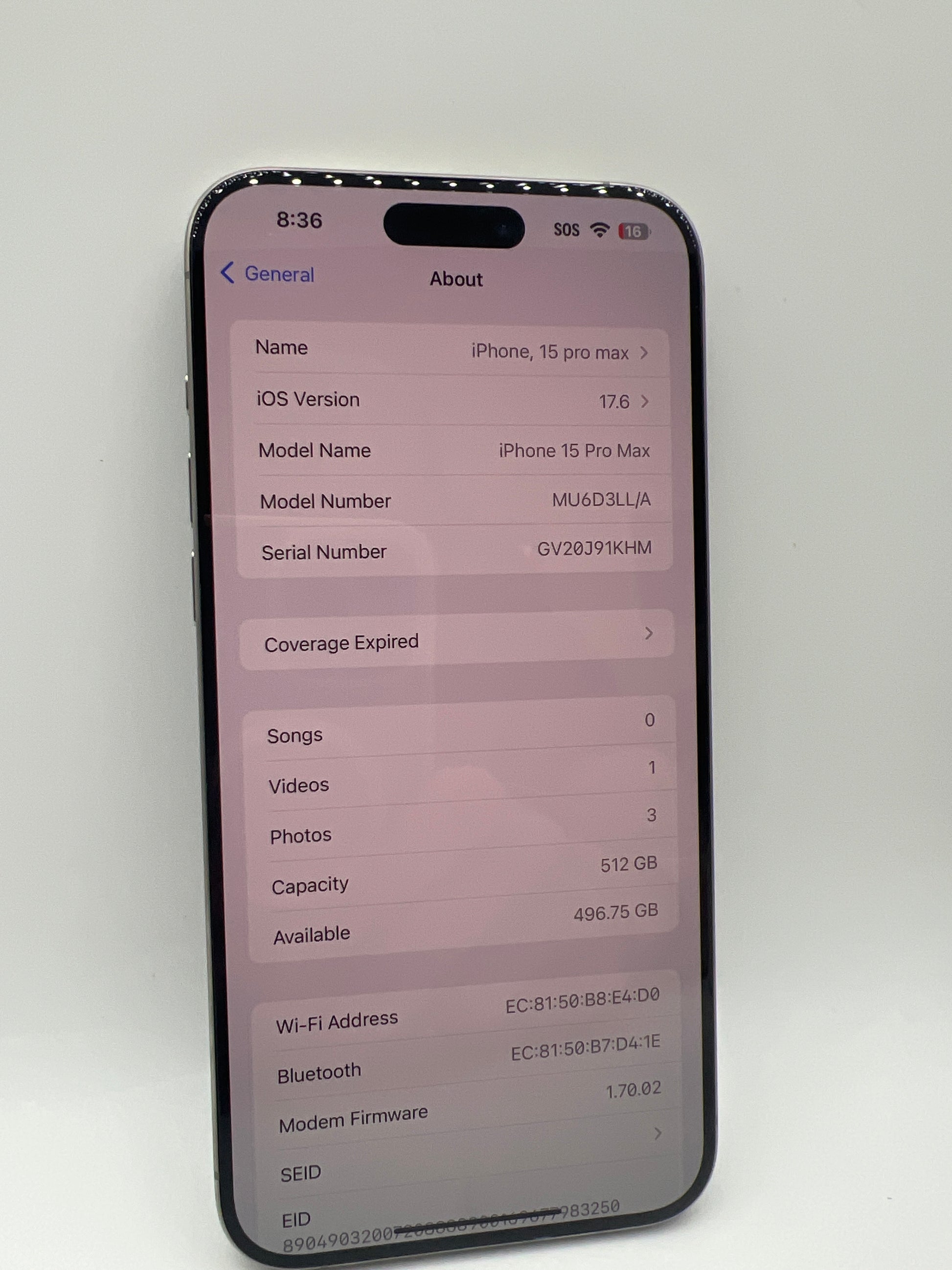 Apple iPhone 15 Pro Max 512GB Natural Titanium - Unlocked (Renewed Premium)