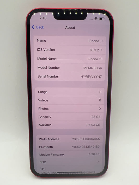 Apple iPhone 13 128GB (PRODUCT)RED Unlocked Renewed