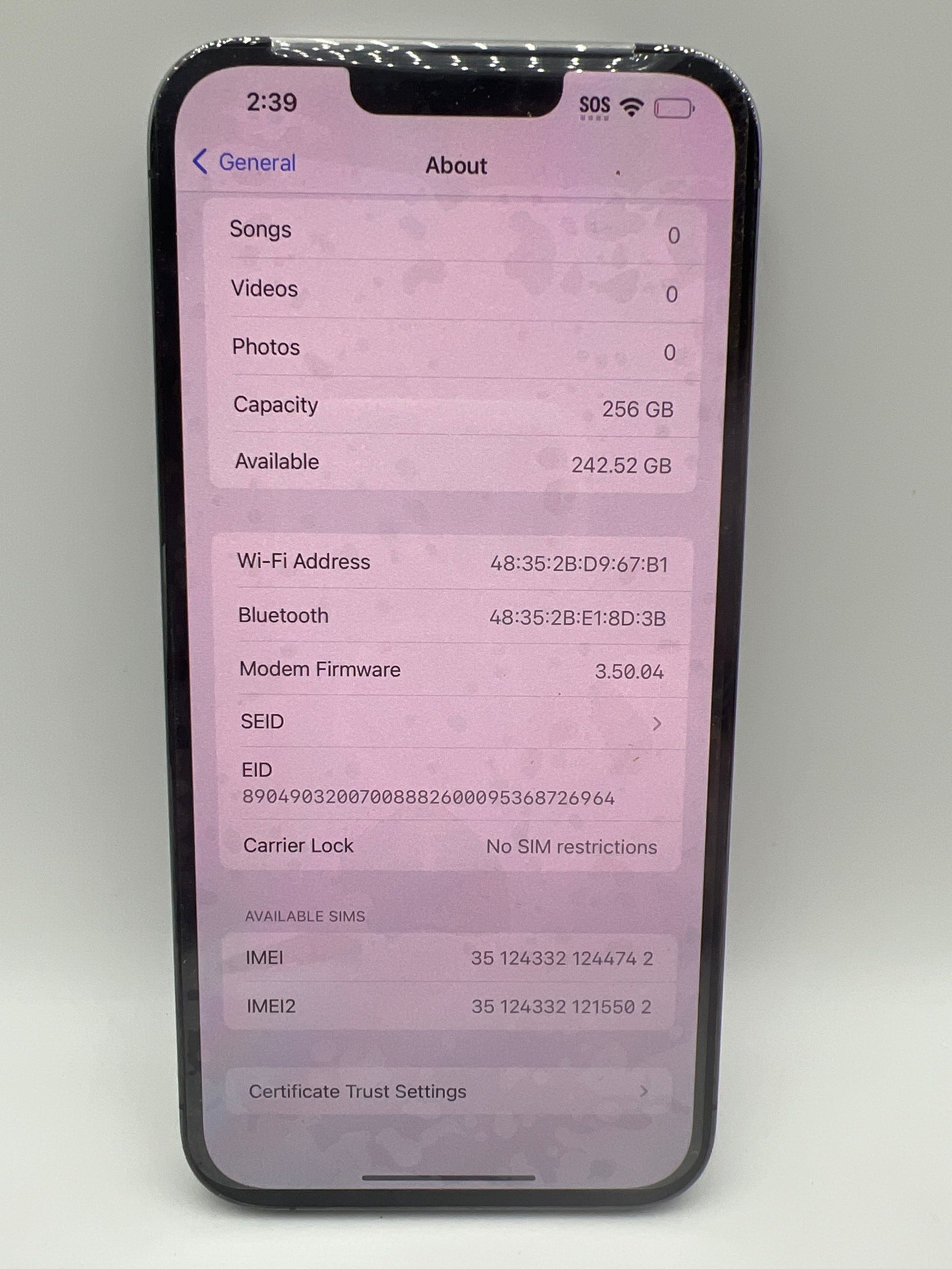 Apple iPhone 13 Pro Max 256GB Graphite - Unlocked (Renewed)