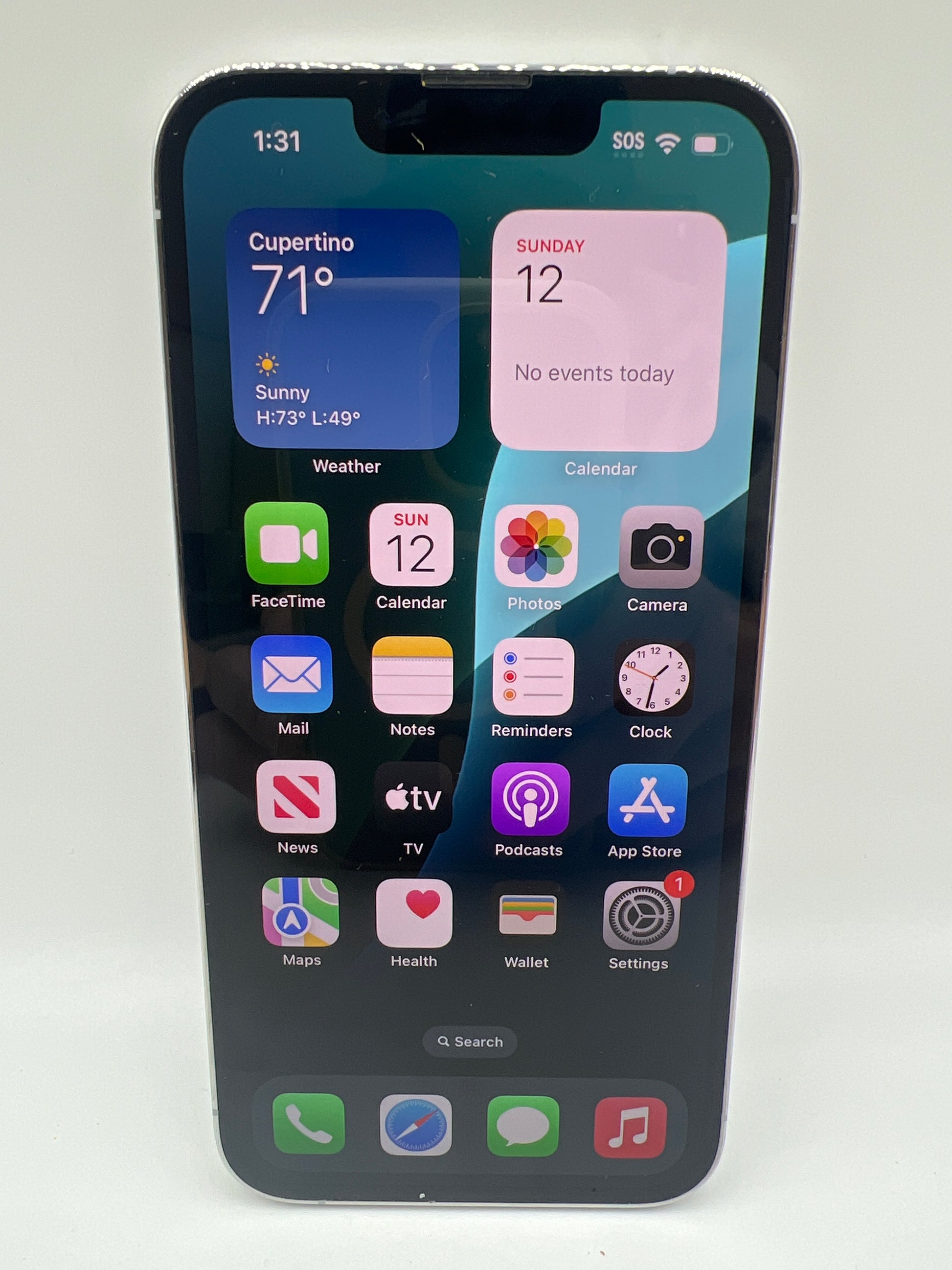 Apple iPhone 13 Pro 128GB Silver - Unlocked (Renewed)