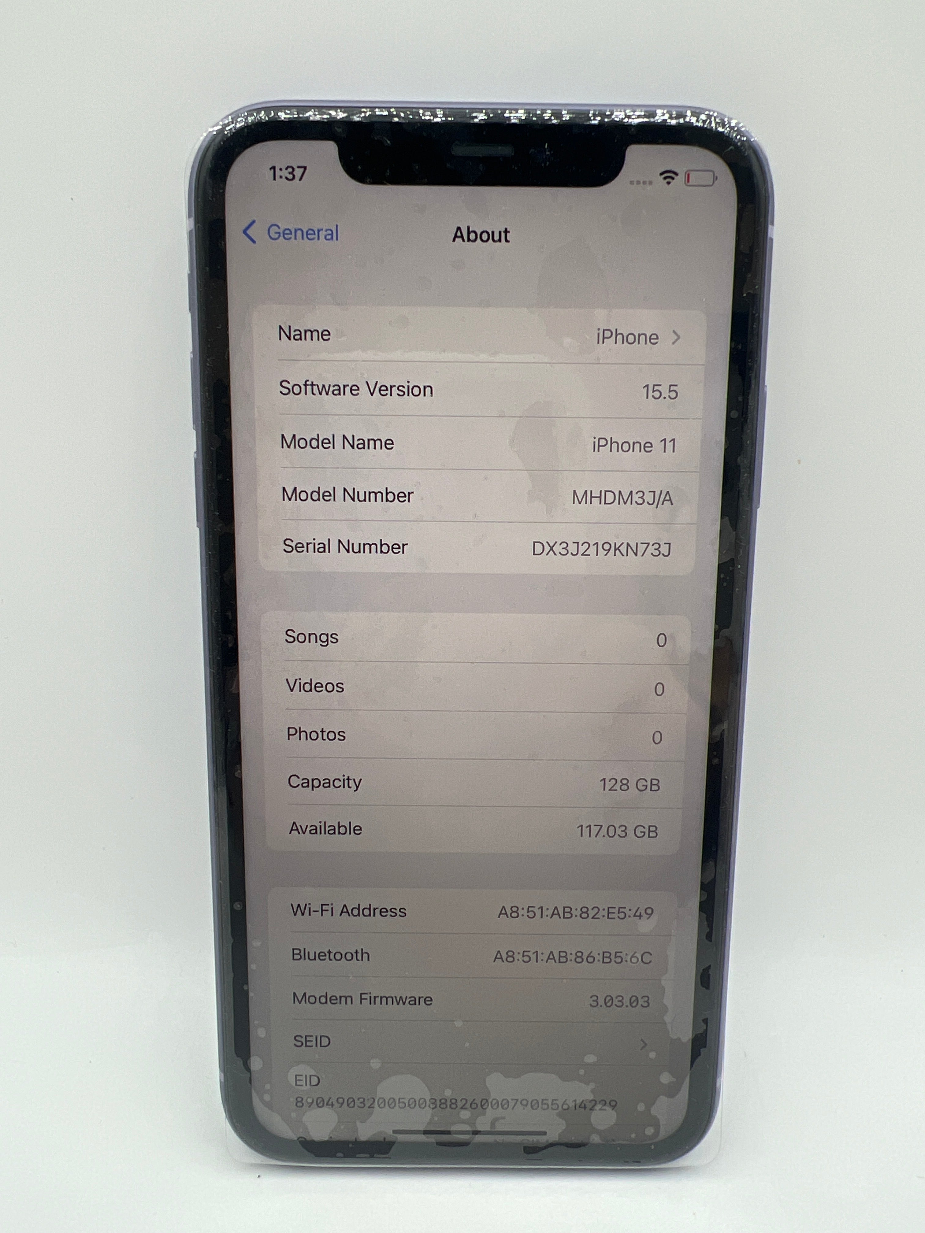 Apple iPhone 11 128GB Purple - Unlocked (Renewed Premium)