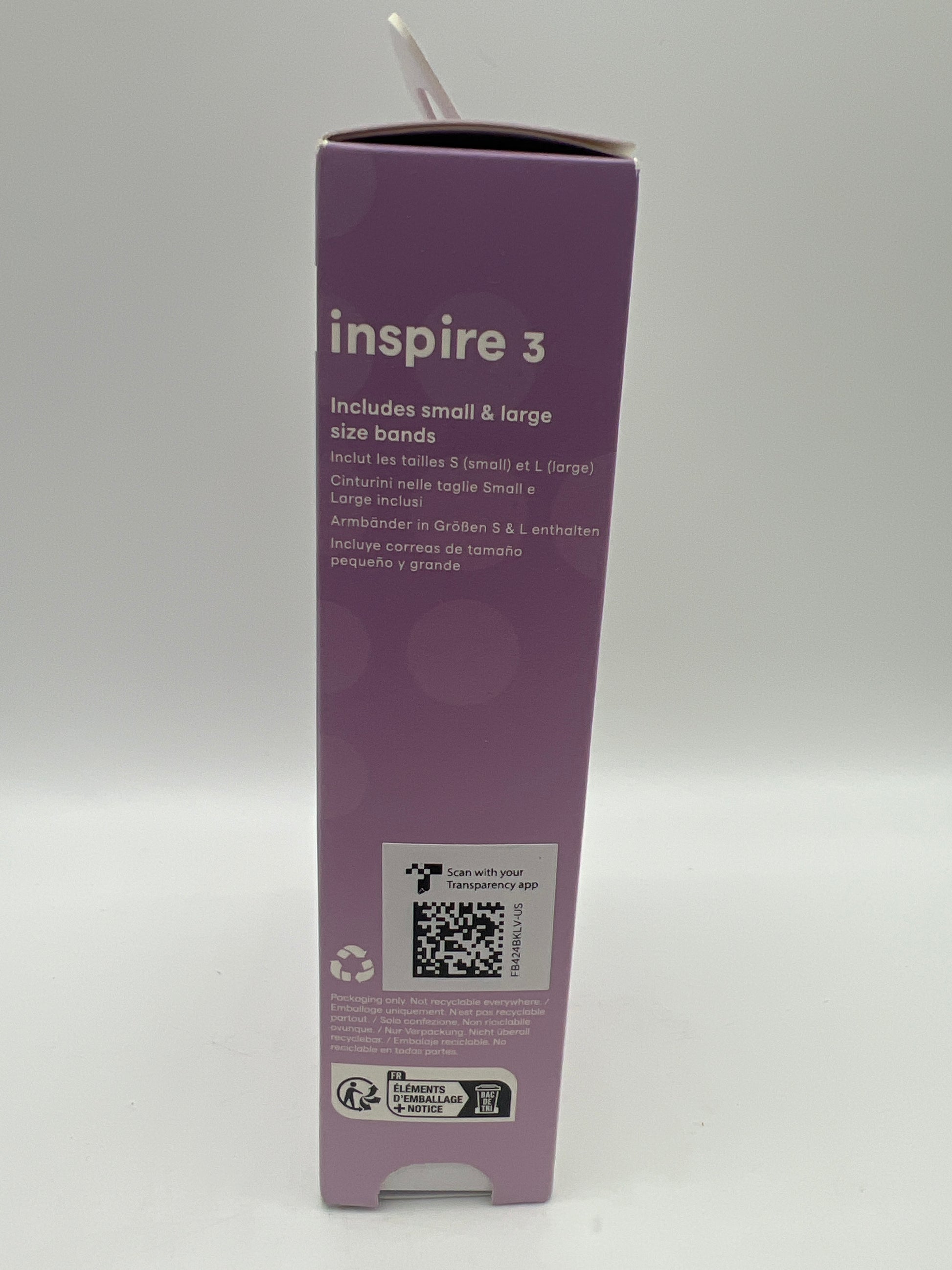 Fitbit Inspire 3 Health & Fitness Tracker – Lilac Bliss/Black