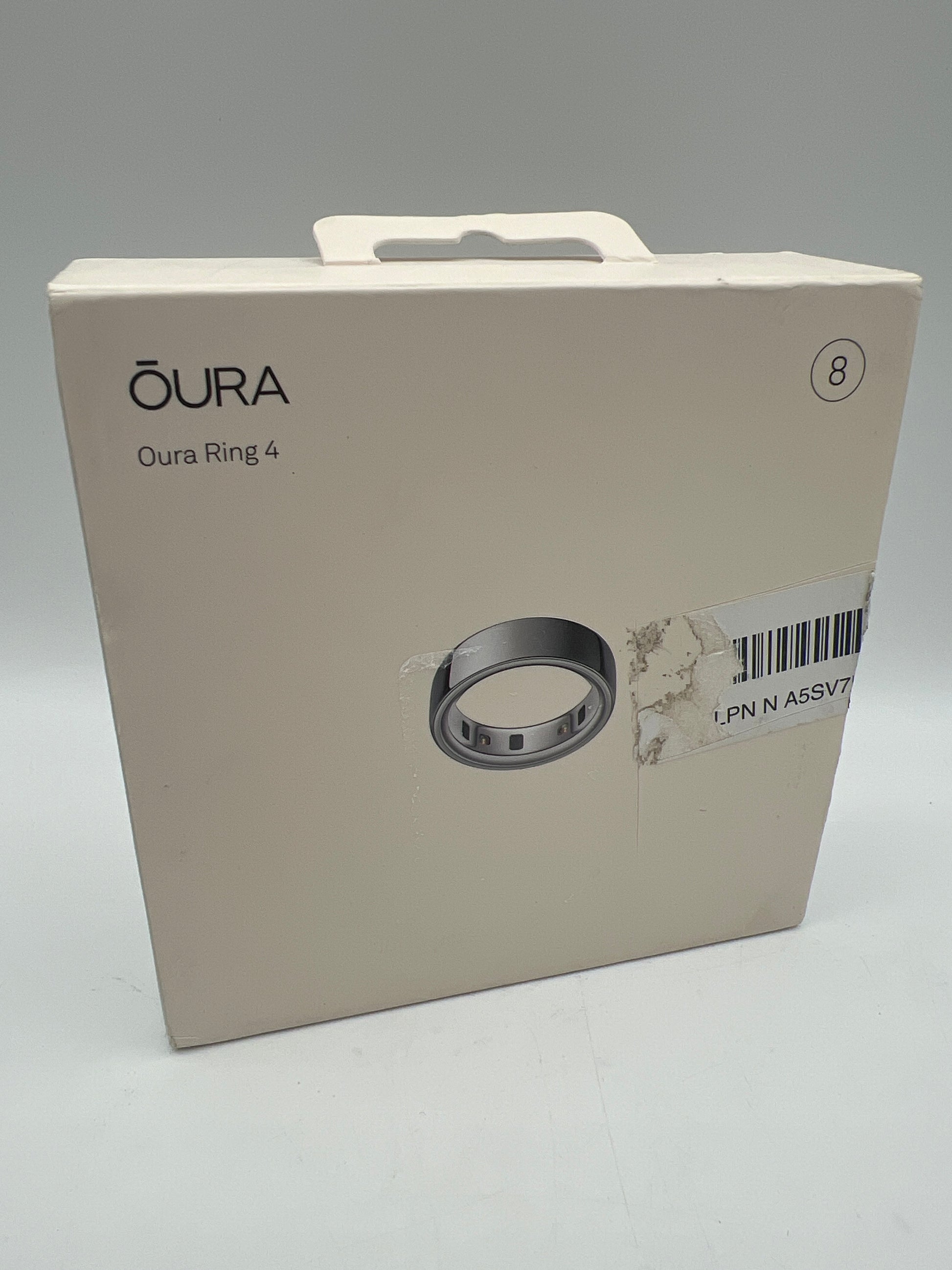 Oura Ring 4 Silver Size 8