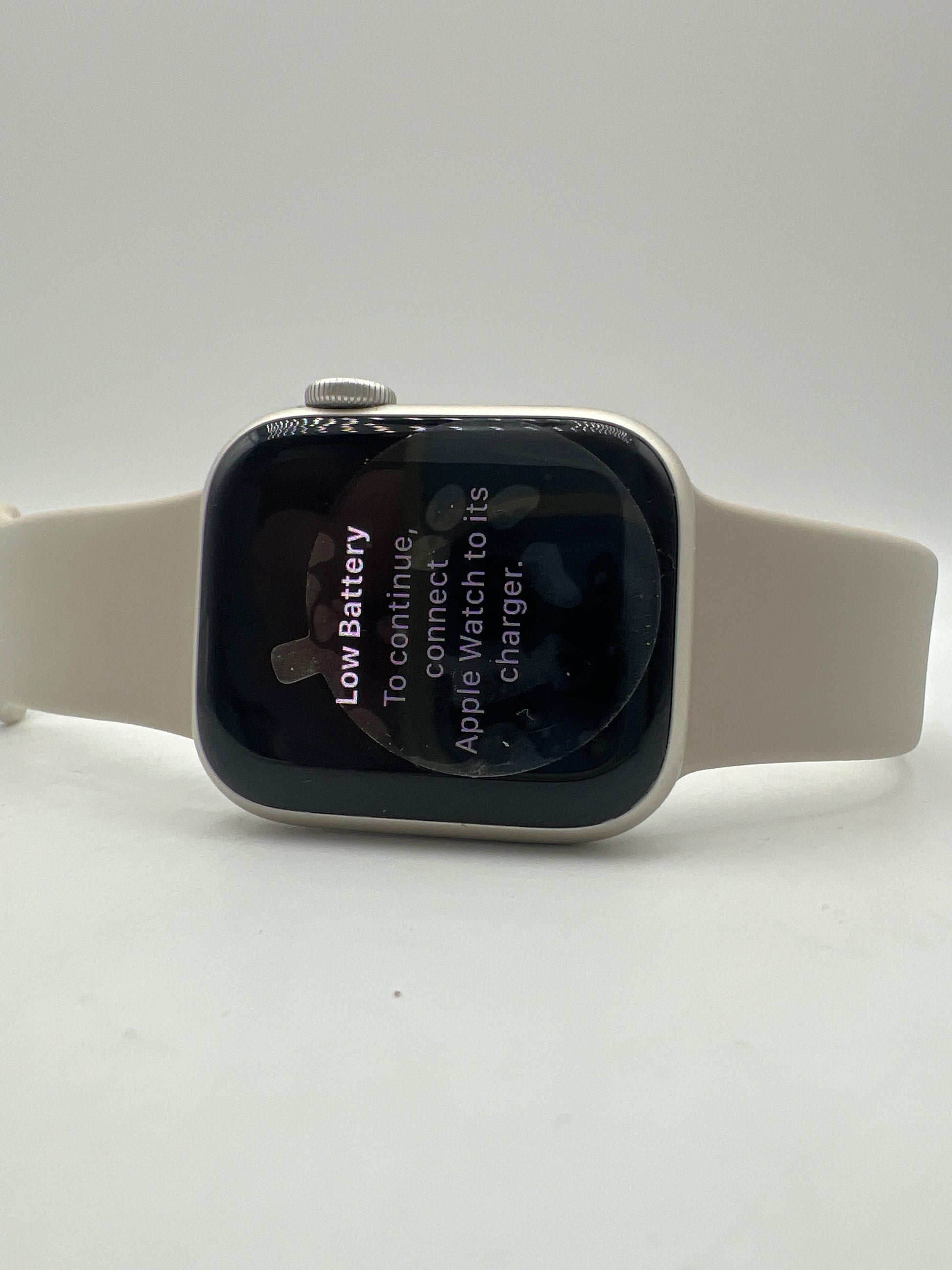 Apple Watch Series 8 GPS 41MM Starlight Aluminum Case with Starlight Sport Band M/L Renewed Premium