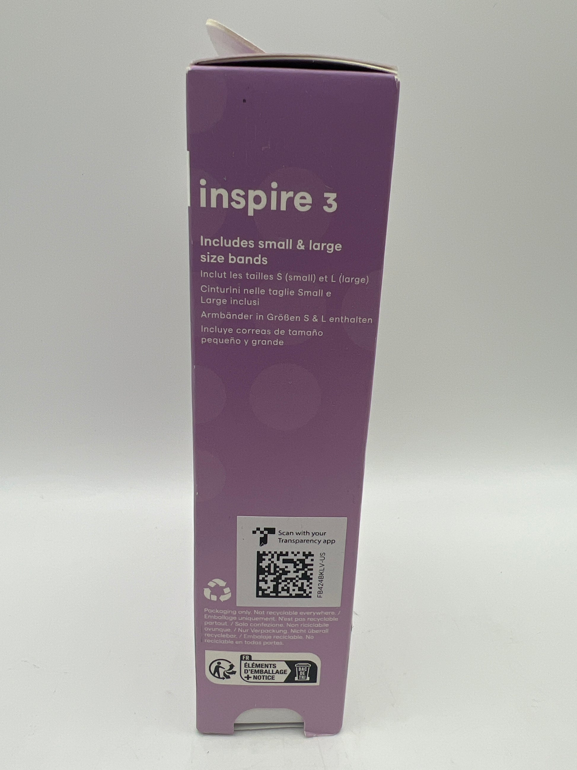 Fitbit Inspire 3 Health & Fitness Tracker – Lilac Bliss/Black