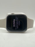 Apple Watch Series 8 GPS + Cellular 45MM Starlight Aluminum Case with M/L Starlight Sport Band Renewed Premium