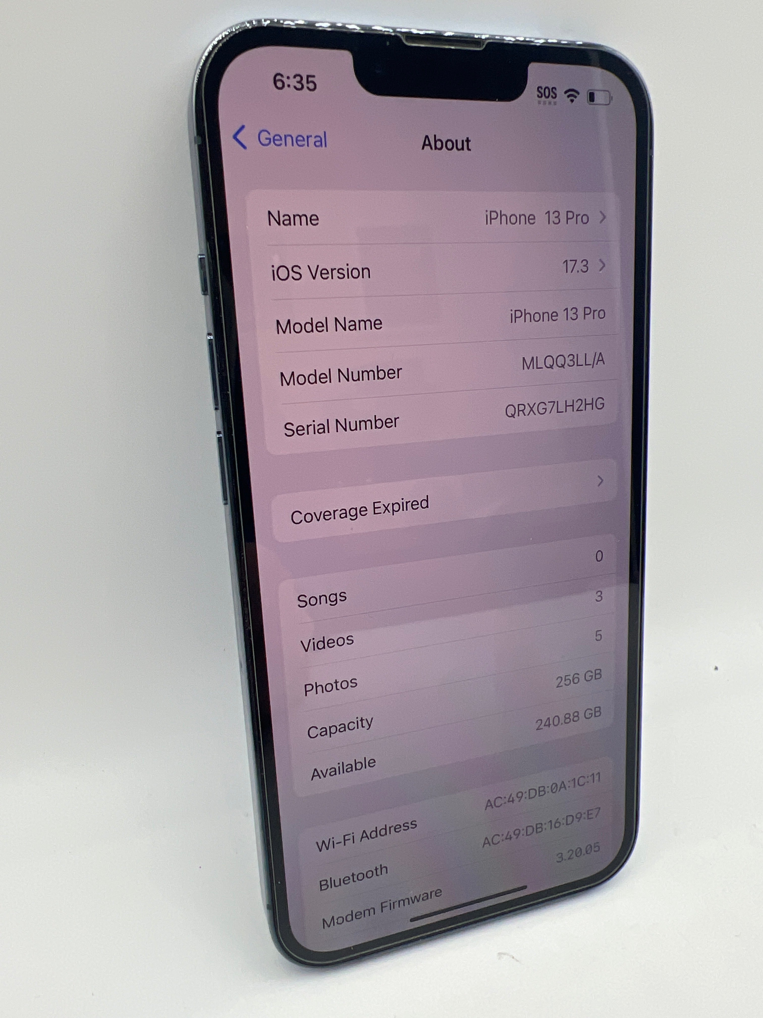 Apple iPhone 13 Pro 256GB Sierra Blue - Unlocked (Renewed Premium)