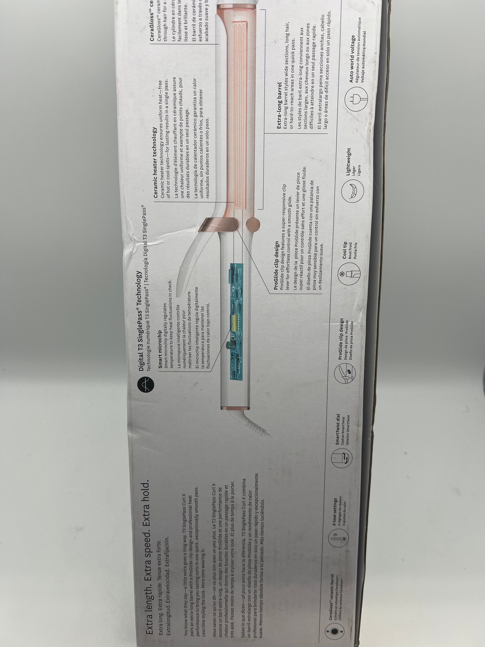 T3 SinglePass Curl X Extra-Long Barrel Curling Iron