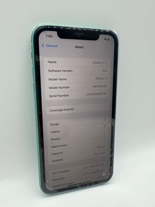 Apple iPhone 11 128GB Green Unlocked Renewed Premium