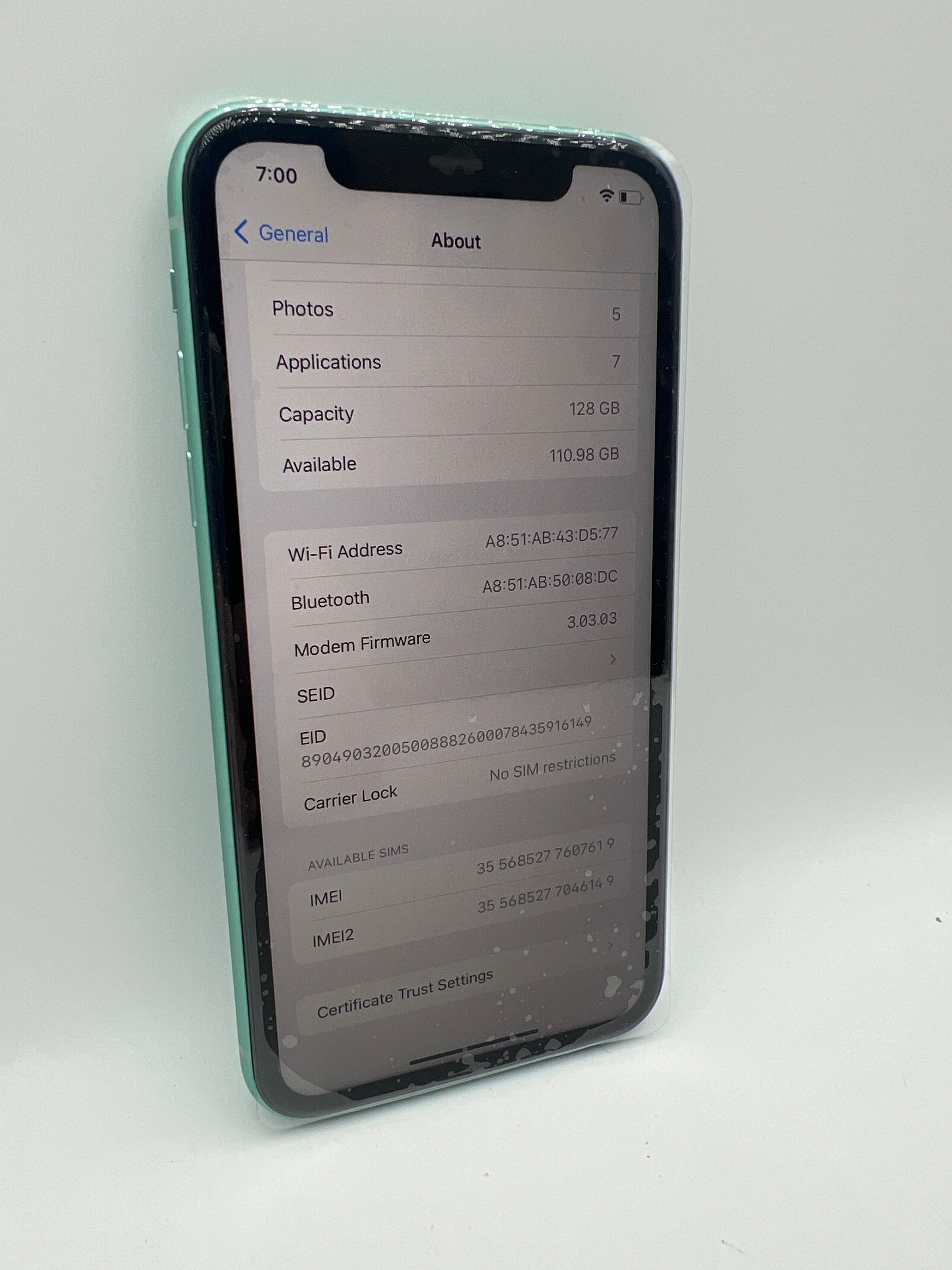 Apple iPhone 11 128GB Green - Unlocked (Renewed Premium)