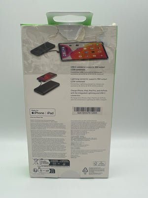 Belkin Portable Charger 10000 mAh 23W with Integrated Lightning & USB-C Cables