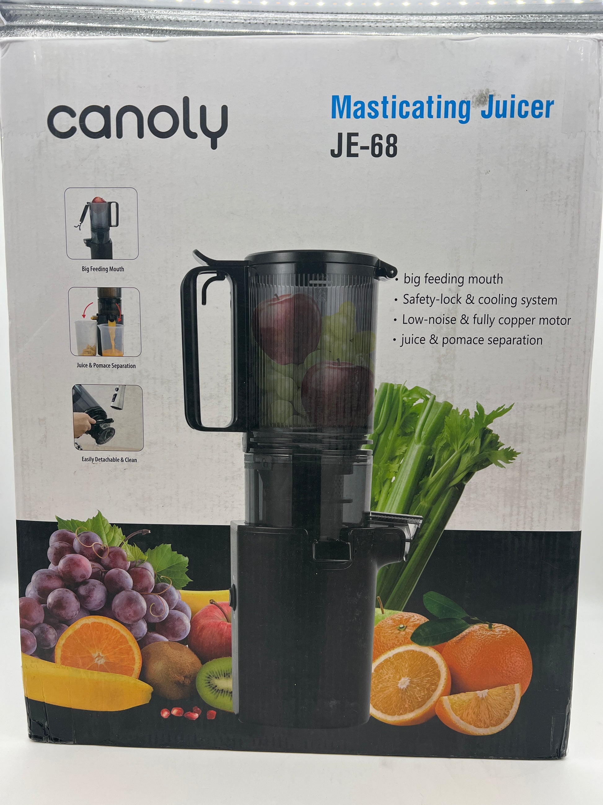 Slow Masticating Juicer for Whole Fruits and Vegetables