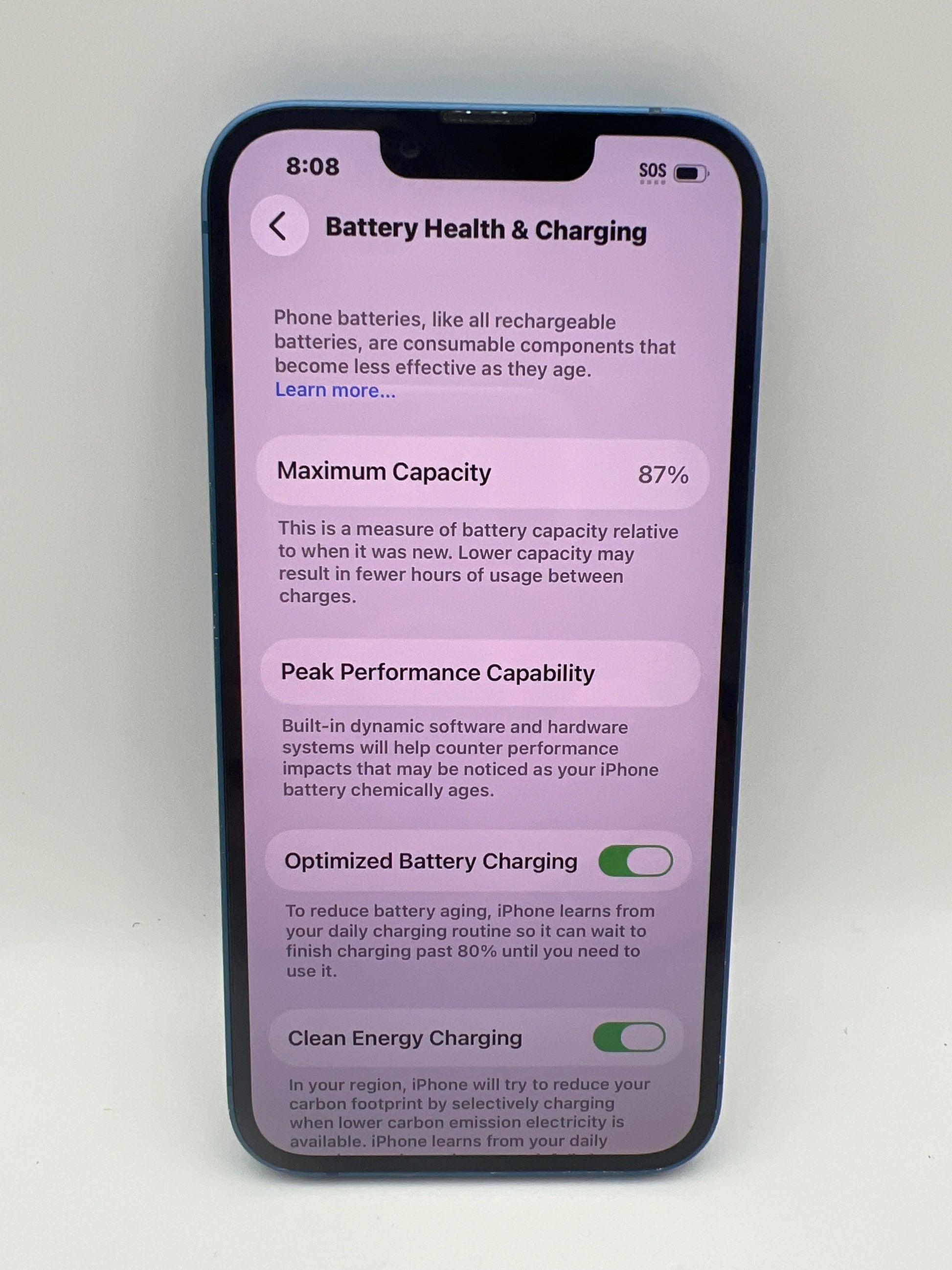 Apple iPhone 13 256GB Blue - Unlocked (Renewed)