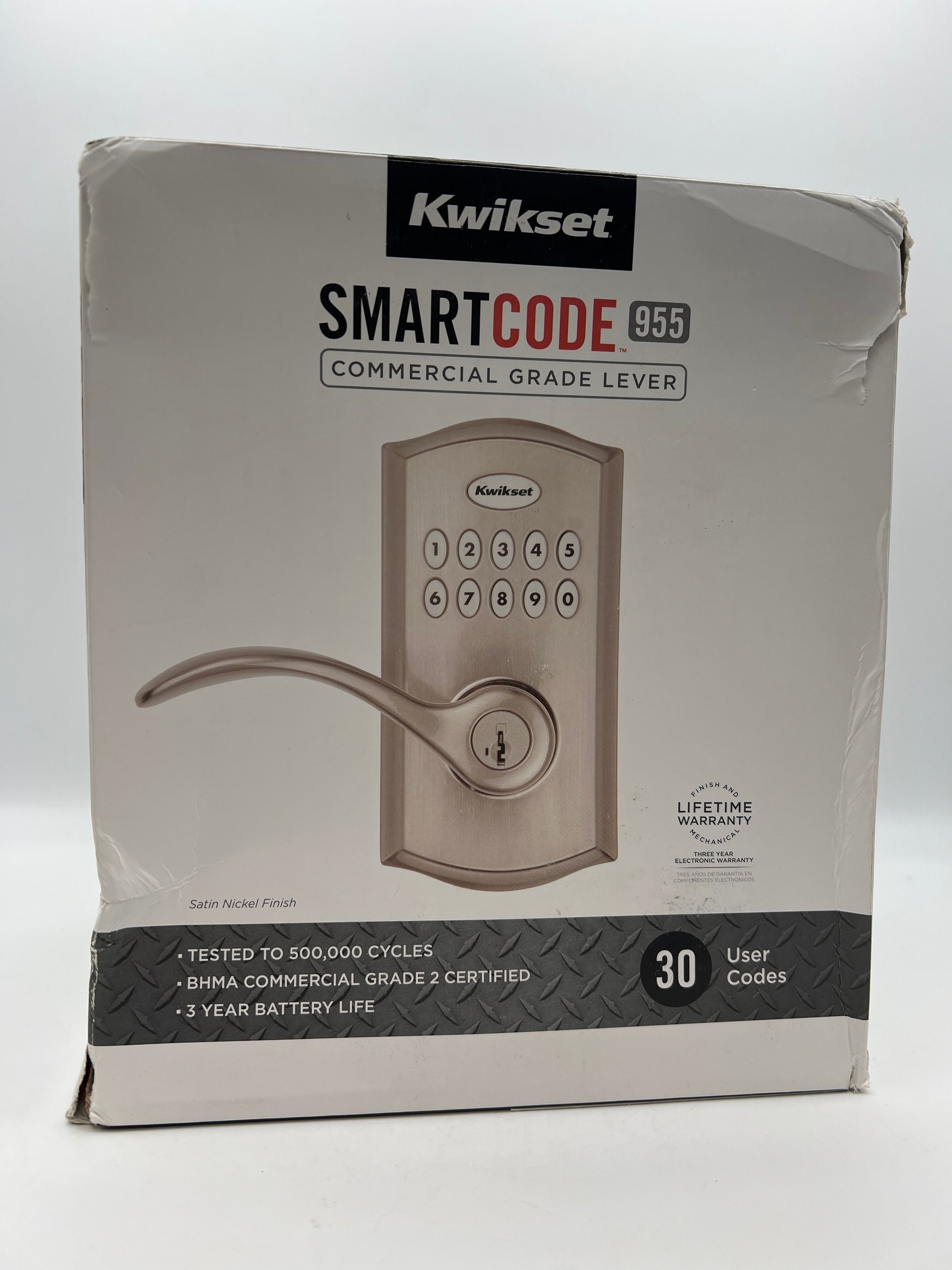 Kwikset SmartCode 955 Pembroke Keypad Lever