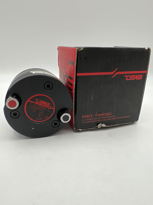 DS18 PRO-TW820 1-Inch Aluminum Super Bullet Tweeter 200W 4-Ohm