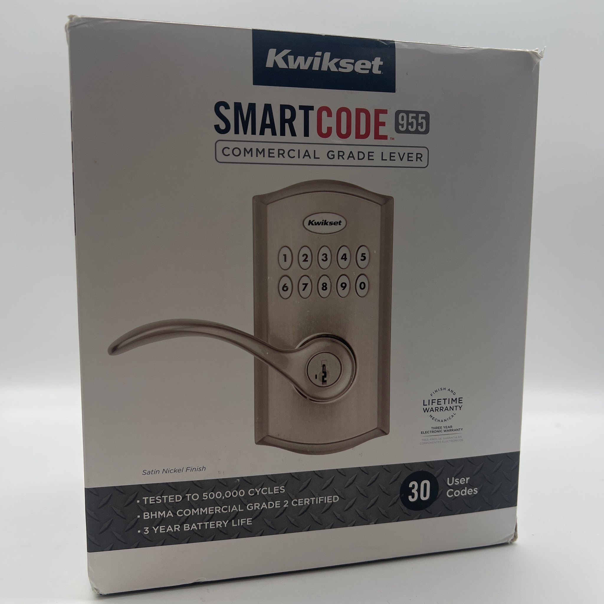 Kwikset SmartCode 955 Pembroke Light Commercial Keypad Lever