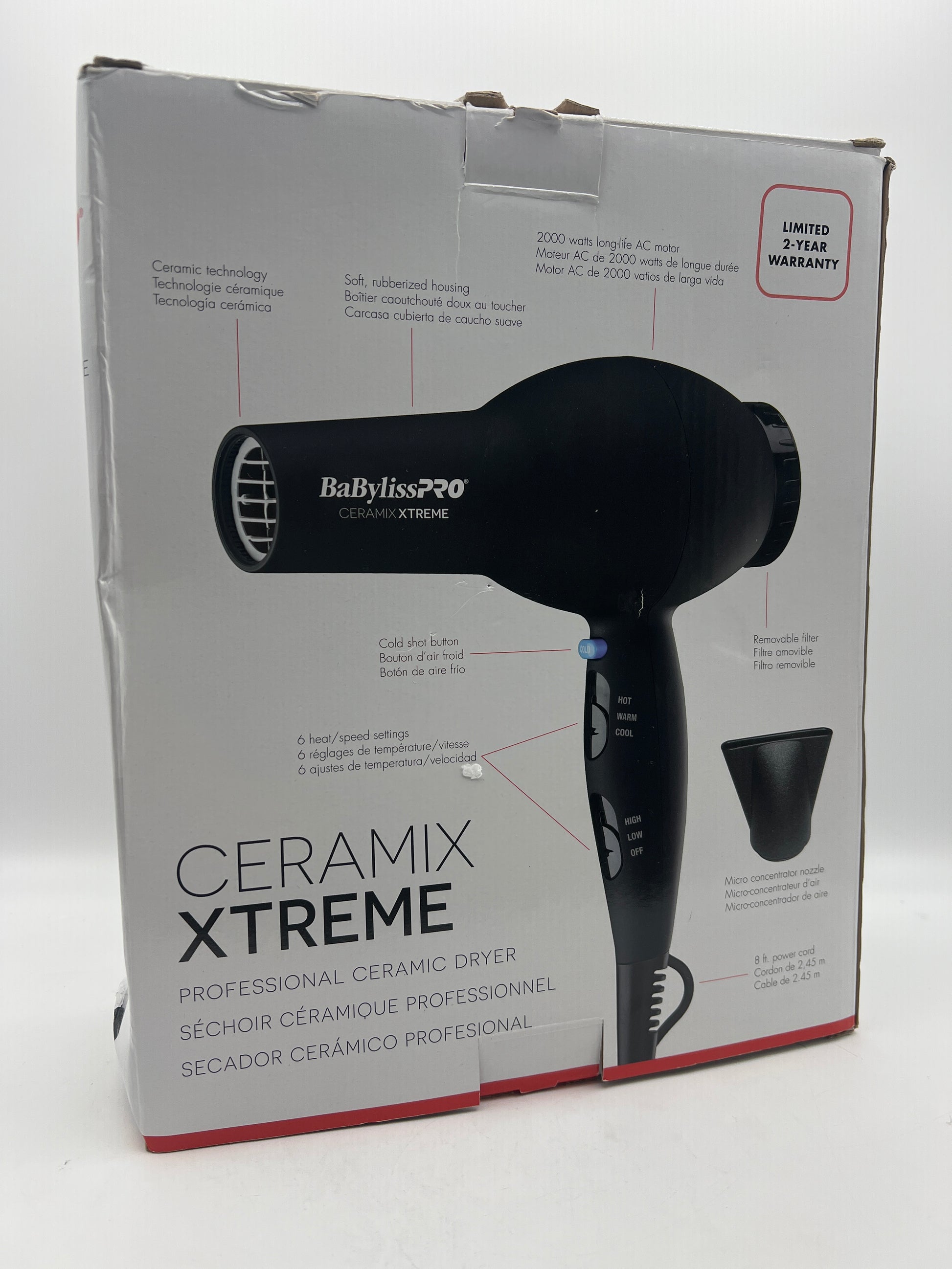 BaBylissPRO Ceramix Xtreme 2000-Watt Hair Dryer