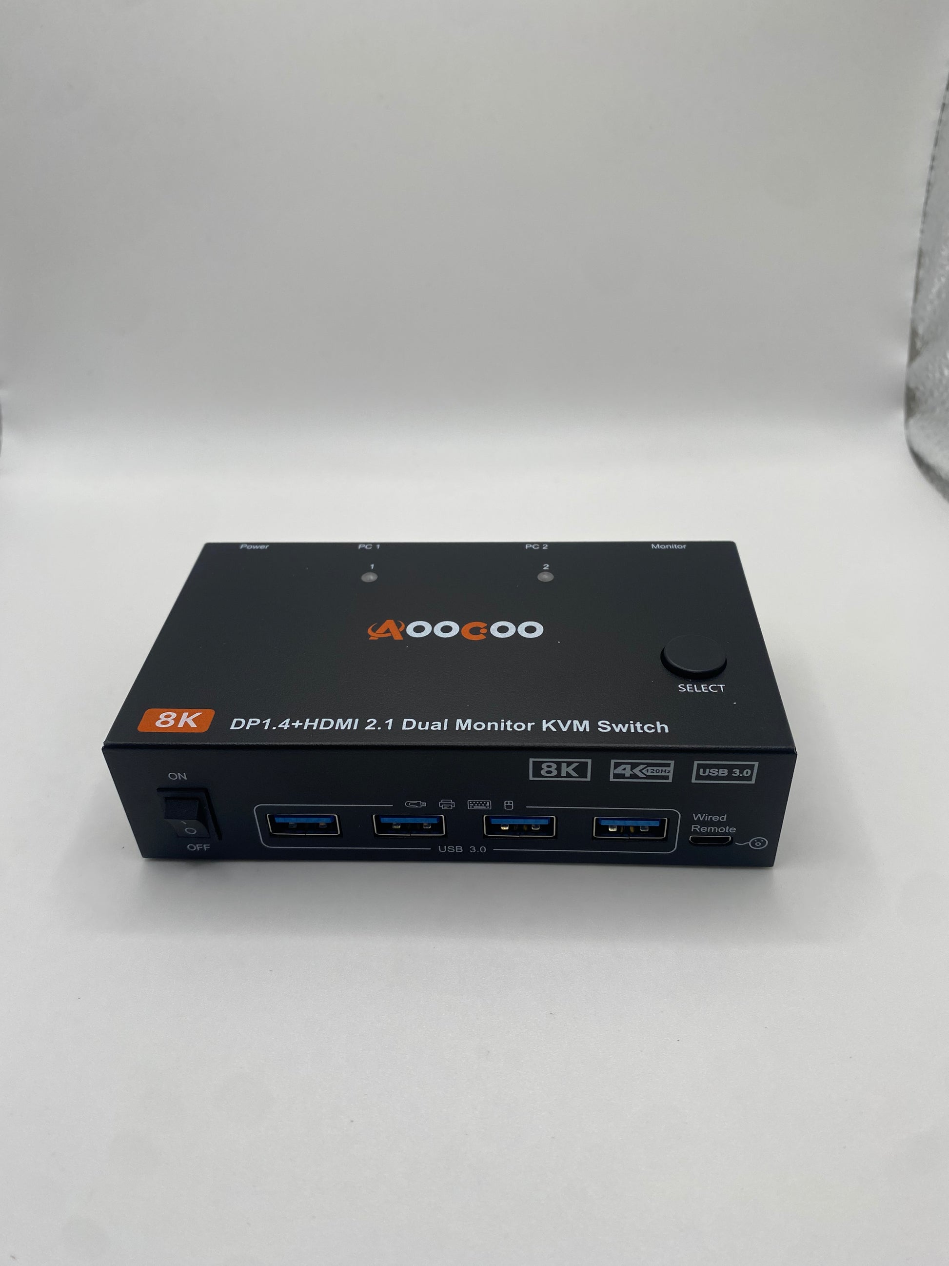 Dual Monitor KVM Switch 2 Port 8K@60Hz