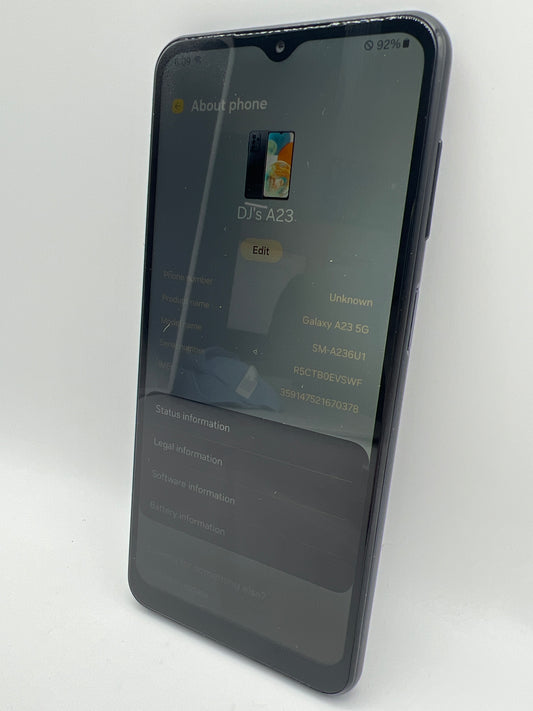 Galaxy A23 5G display close-up