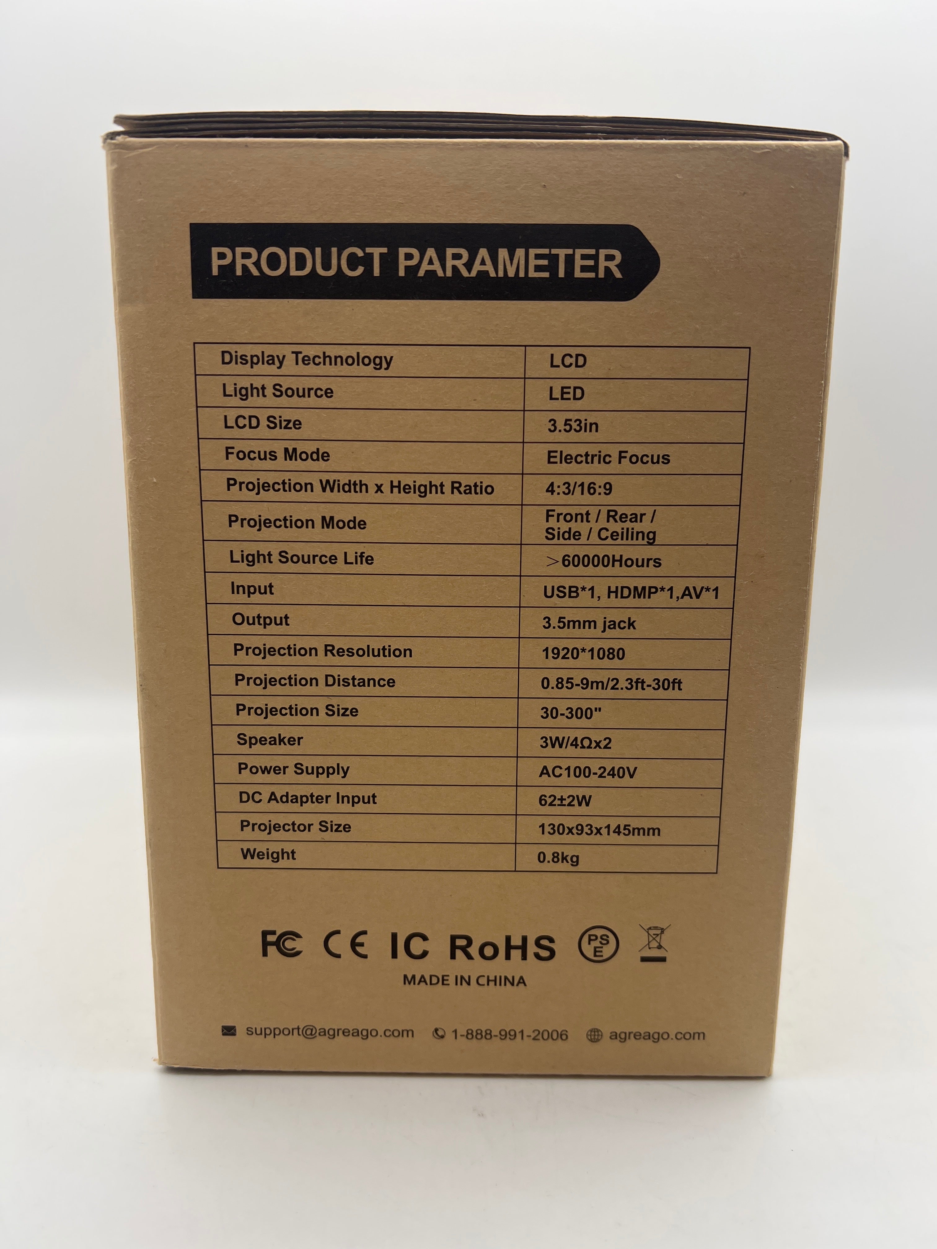 Agreago Home Theater Projector