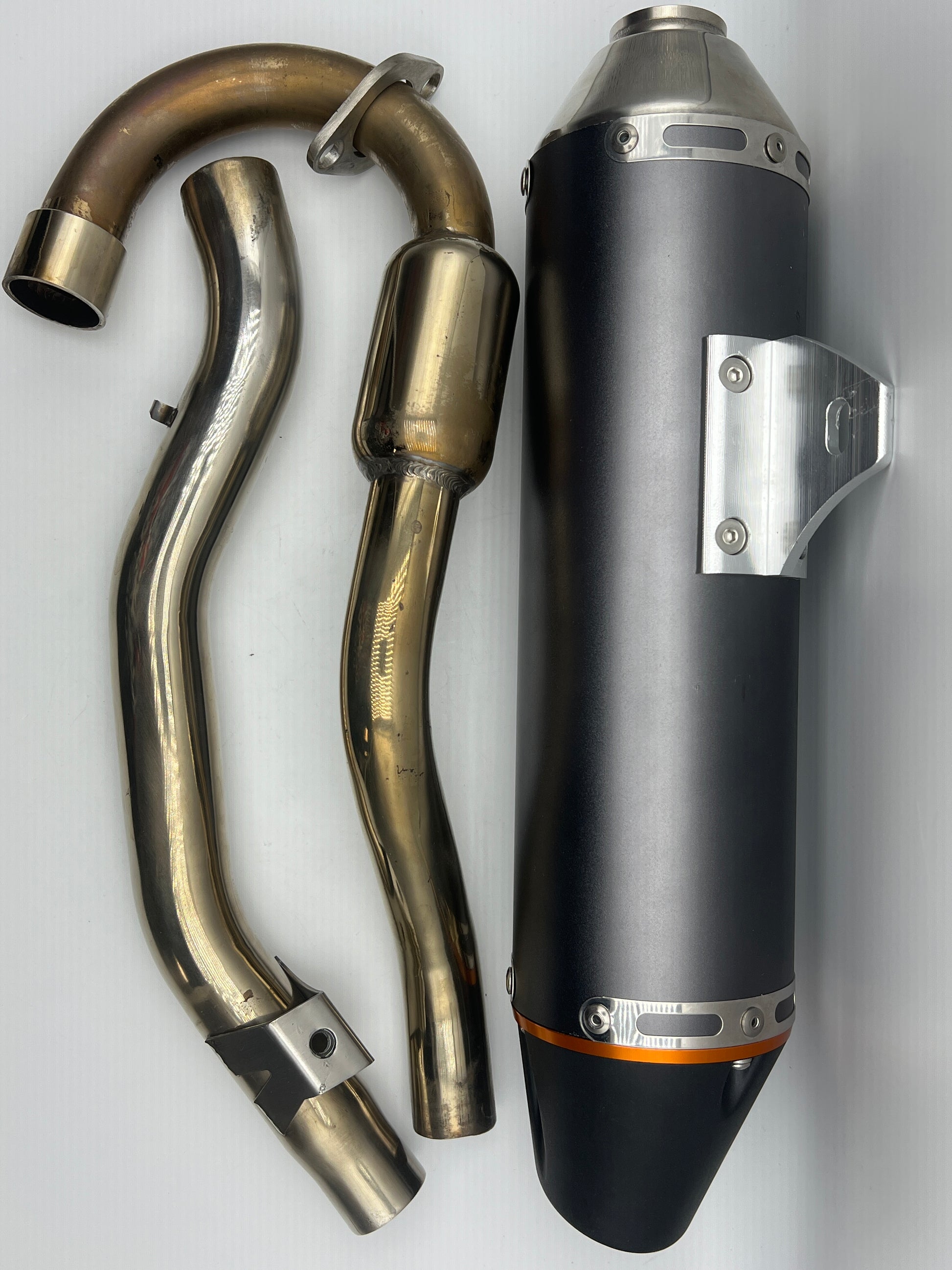 STONEMEN Full Exhaust Muffler System Slip-On for CRF150F CRF230F 2003-2013 Titanium