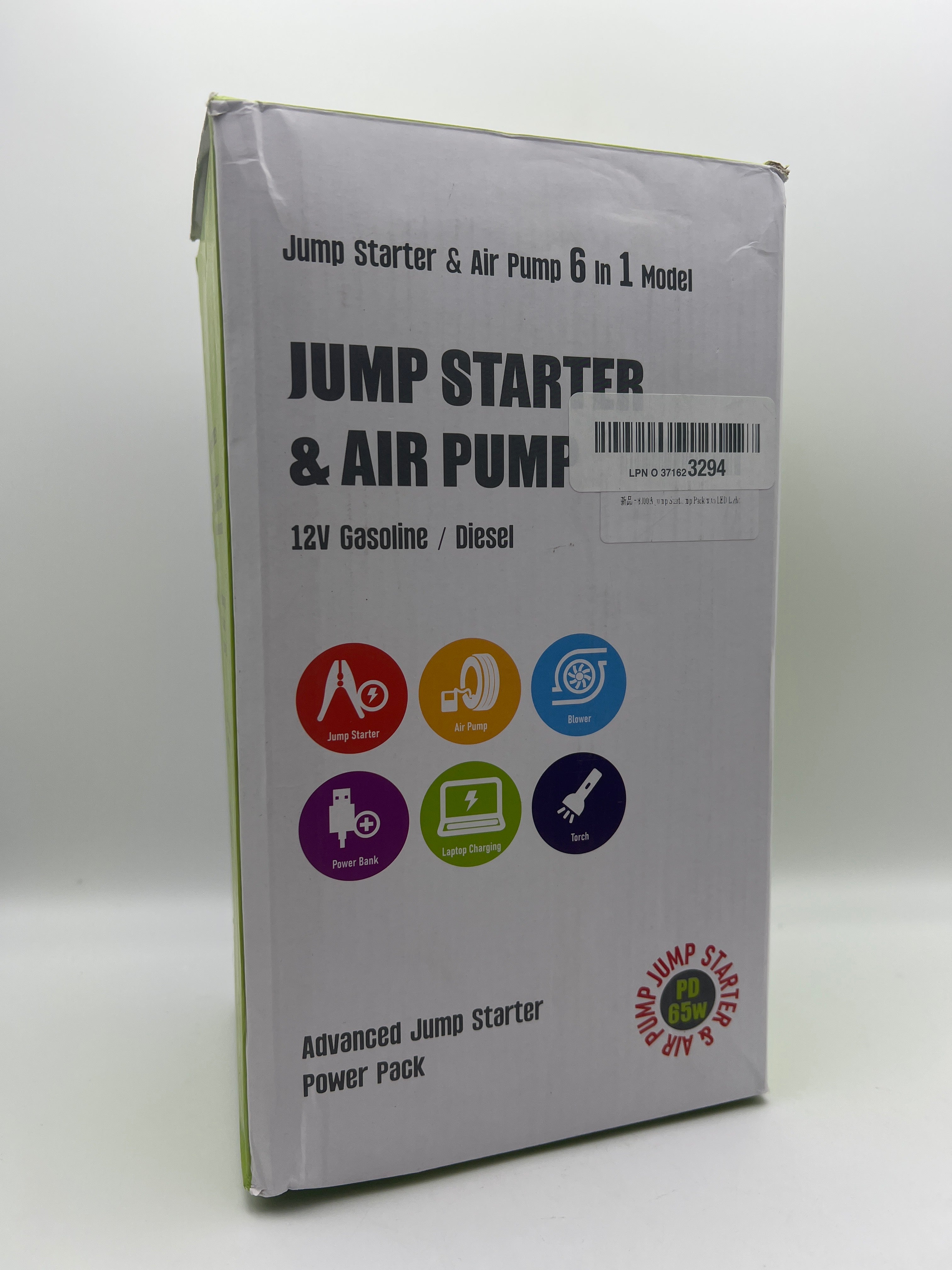 8000A Jump Starter with Air Inflator/Deflator Compressor