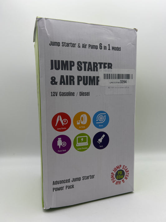8000A Jump Starter with Air Inflator/Deflator Compressor