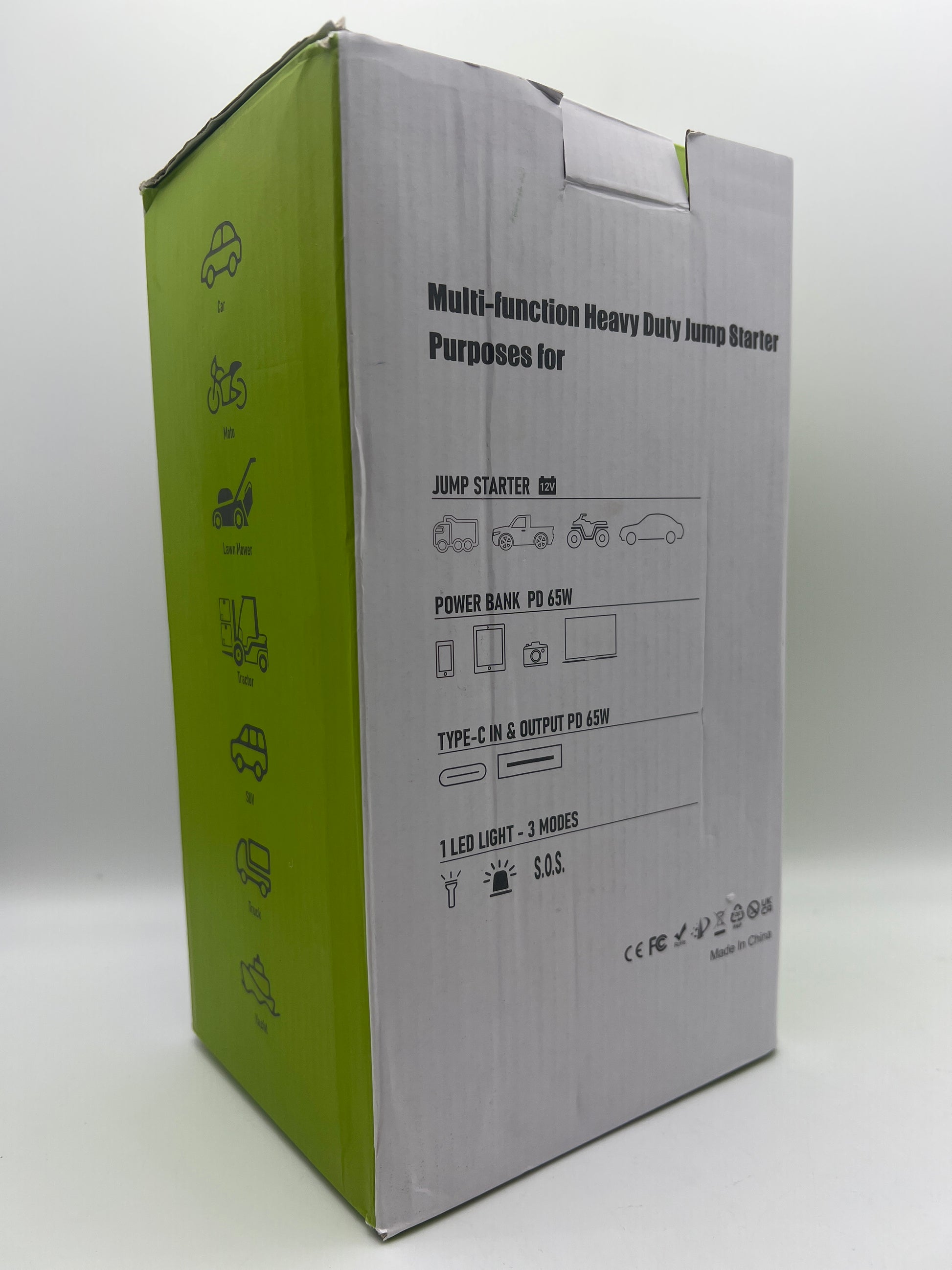 8000A Jump Starter with Air Inflator/Deflator Compressor