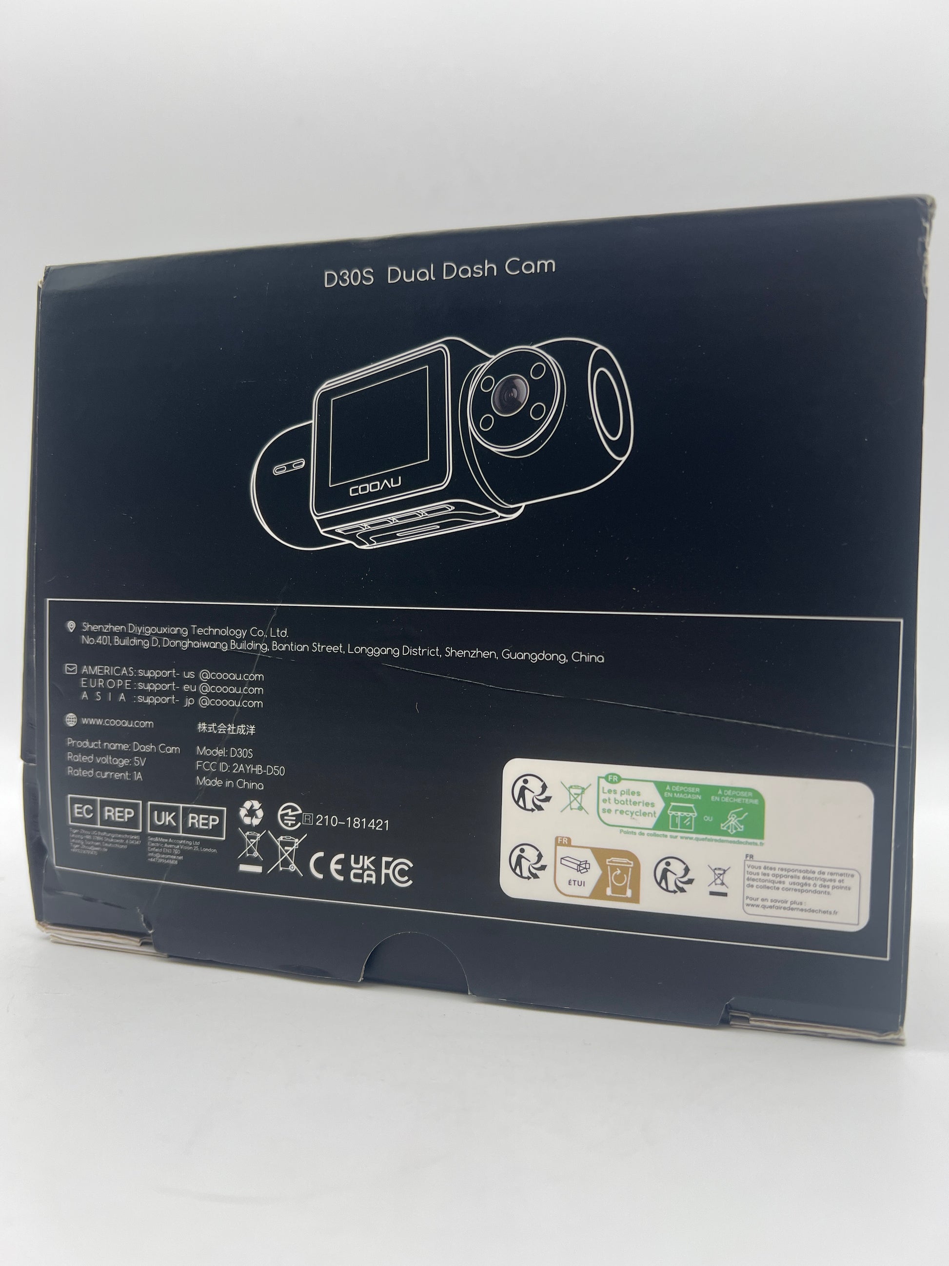 COOAU Dash Cam with G-Sensor and Parking Mode