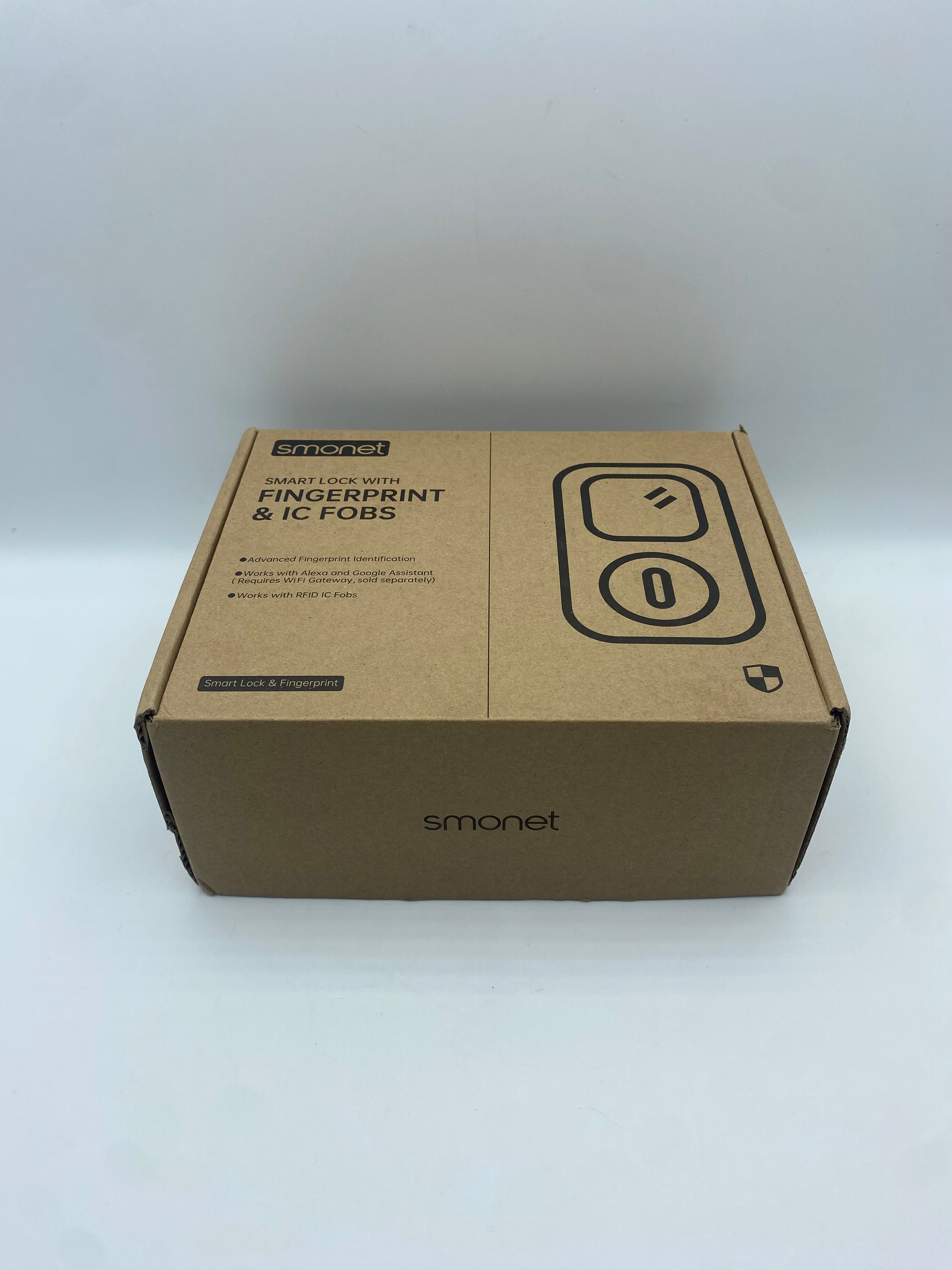 Smart Deadbolt, SMONET Fingerprint Electronic Deadbolt Door Lock with Keypad-Bluetooth Keyless Entry Front Door Digital Keypad App Control, Ekeys Sharing, App Monitoring Auto Lock for Homes and Hotel