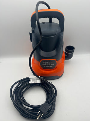 Sump Pump Submersible Water Pump 1HP 4500 GPH Portable Transfer Utility Pump for Pool Draining and Basement Flooding